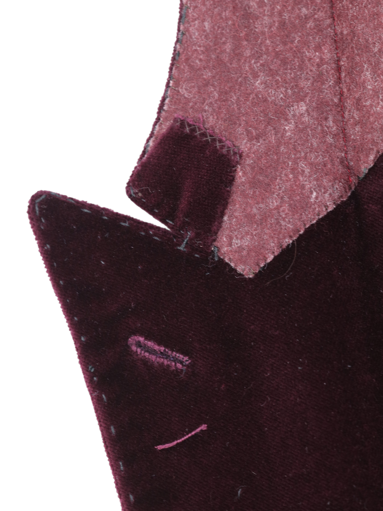 Cesare Attolini Burgundy Cotton Velvet Smoking Jacket
