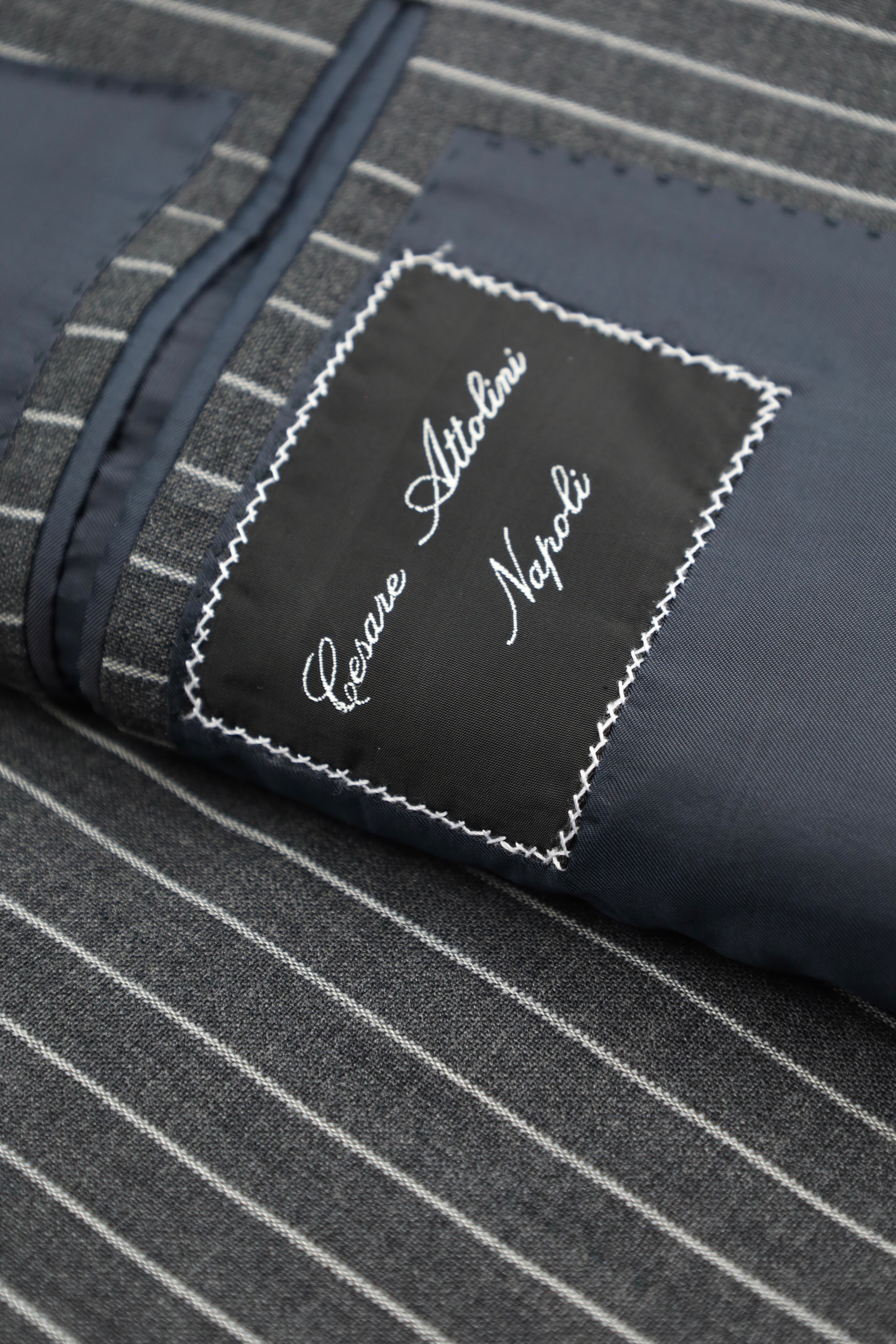 Cesare Attolini Grey Pinstripe Suit
