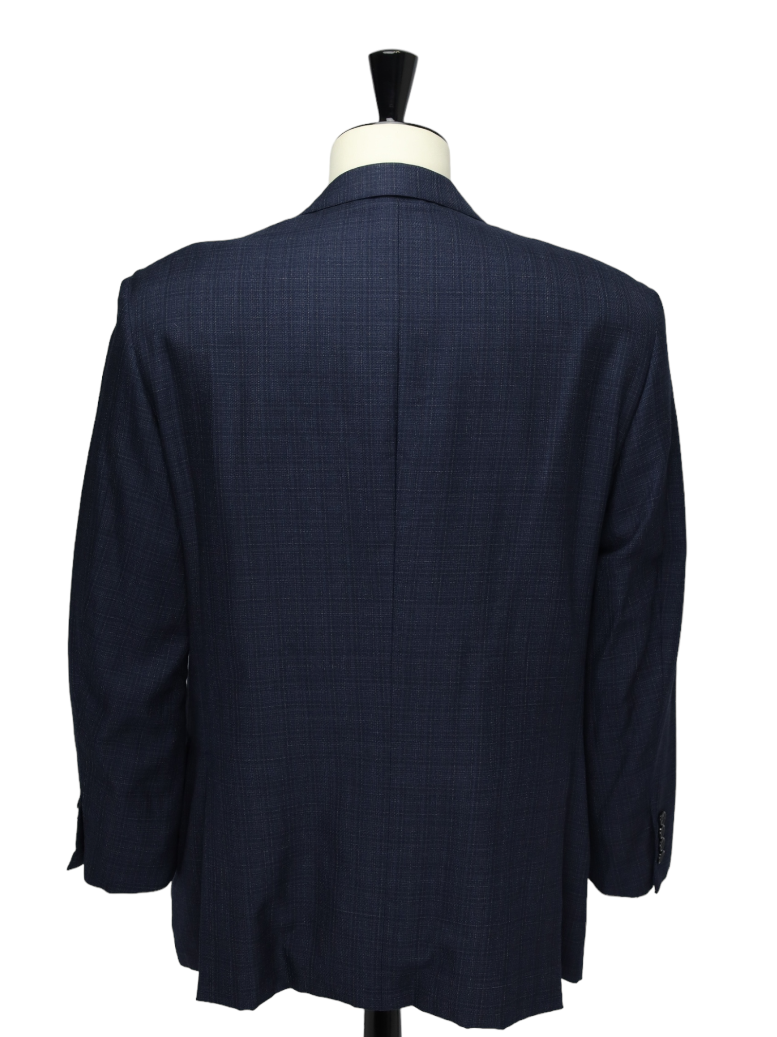 Brioni Blue Silk & Wool Check Colloseo Jacket