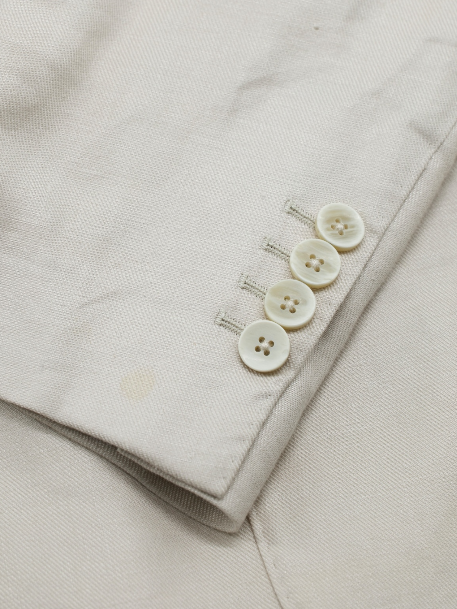 Lardini Dusty-Rose Double Breasted Linen & Viscose Twill Jacket