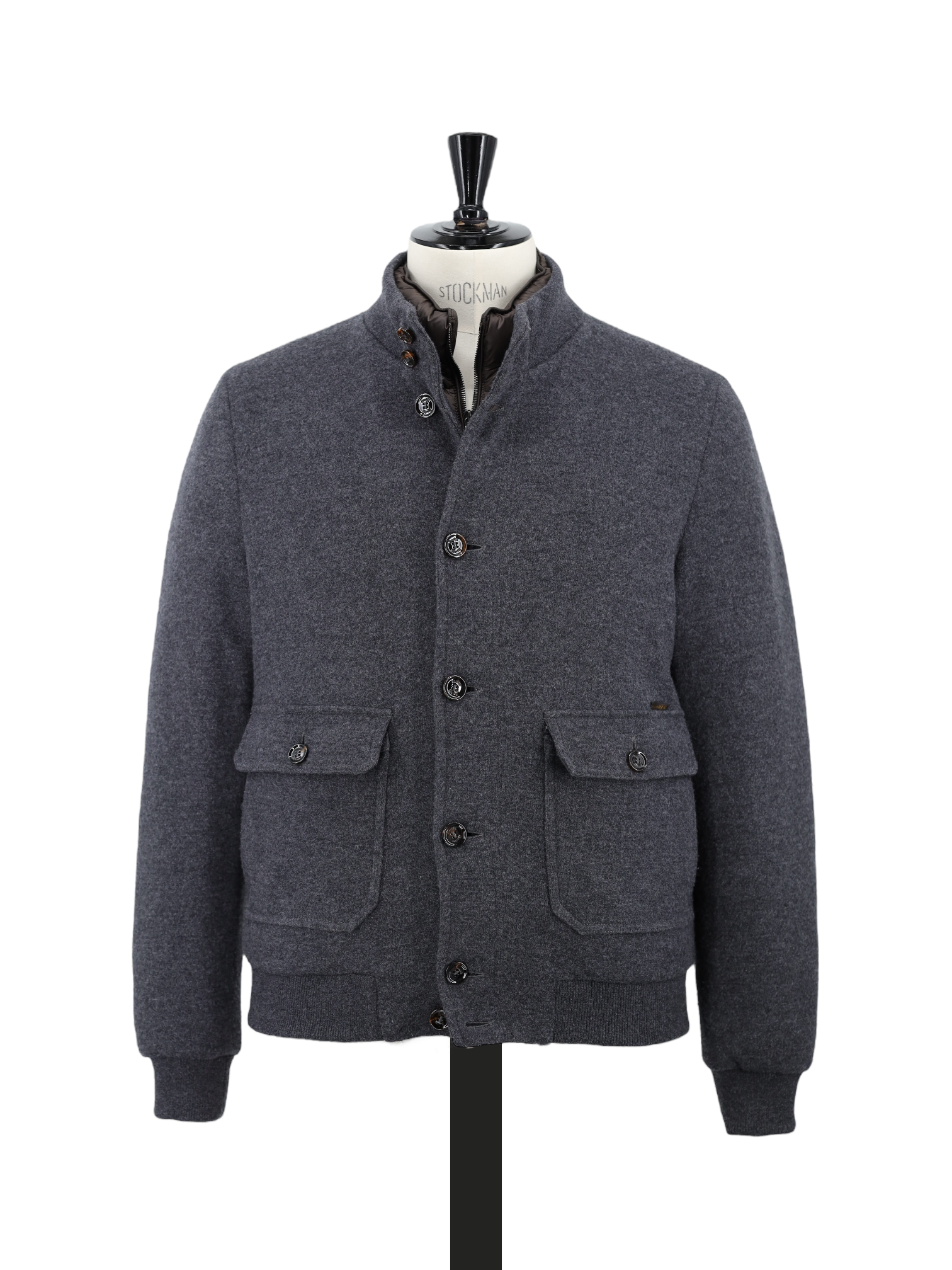 MooRER Grey Wool & Cashmere Down-Padded Montieri Jacket