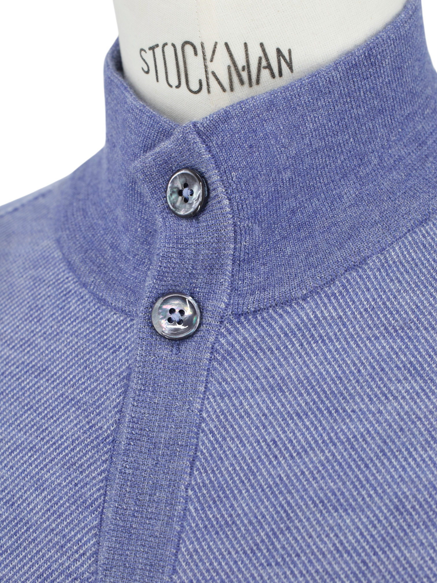Cesare Attolini Periwinkle Blue Cashmere & Silk Cardigan