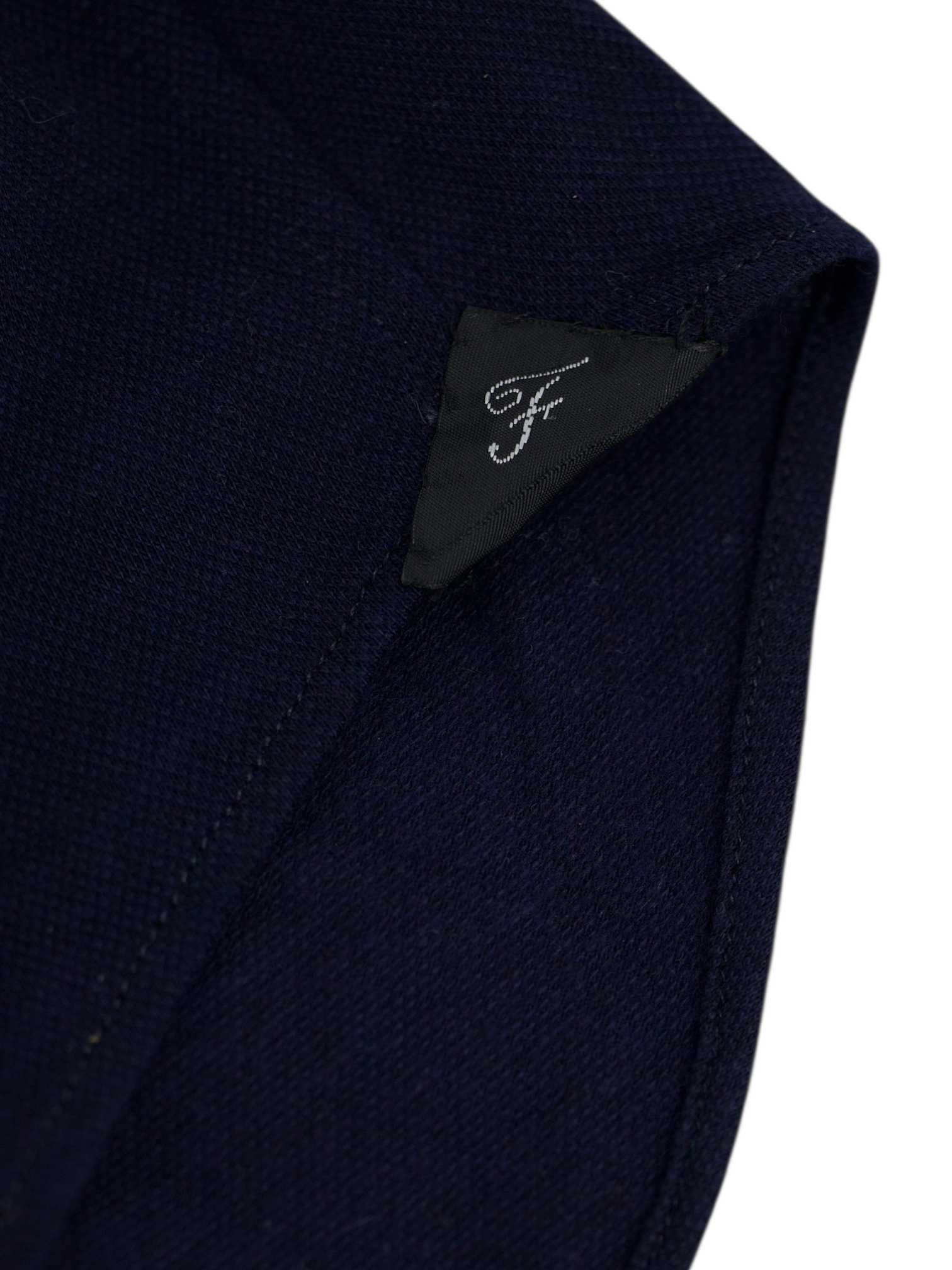 Finamore Navy Cotton & Cashmere Jersey-Knitted Shirt