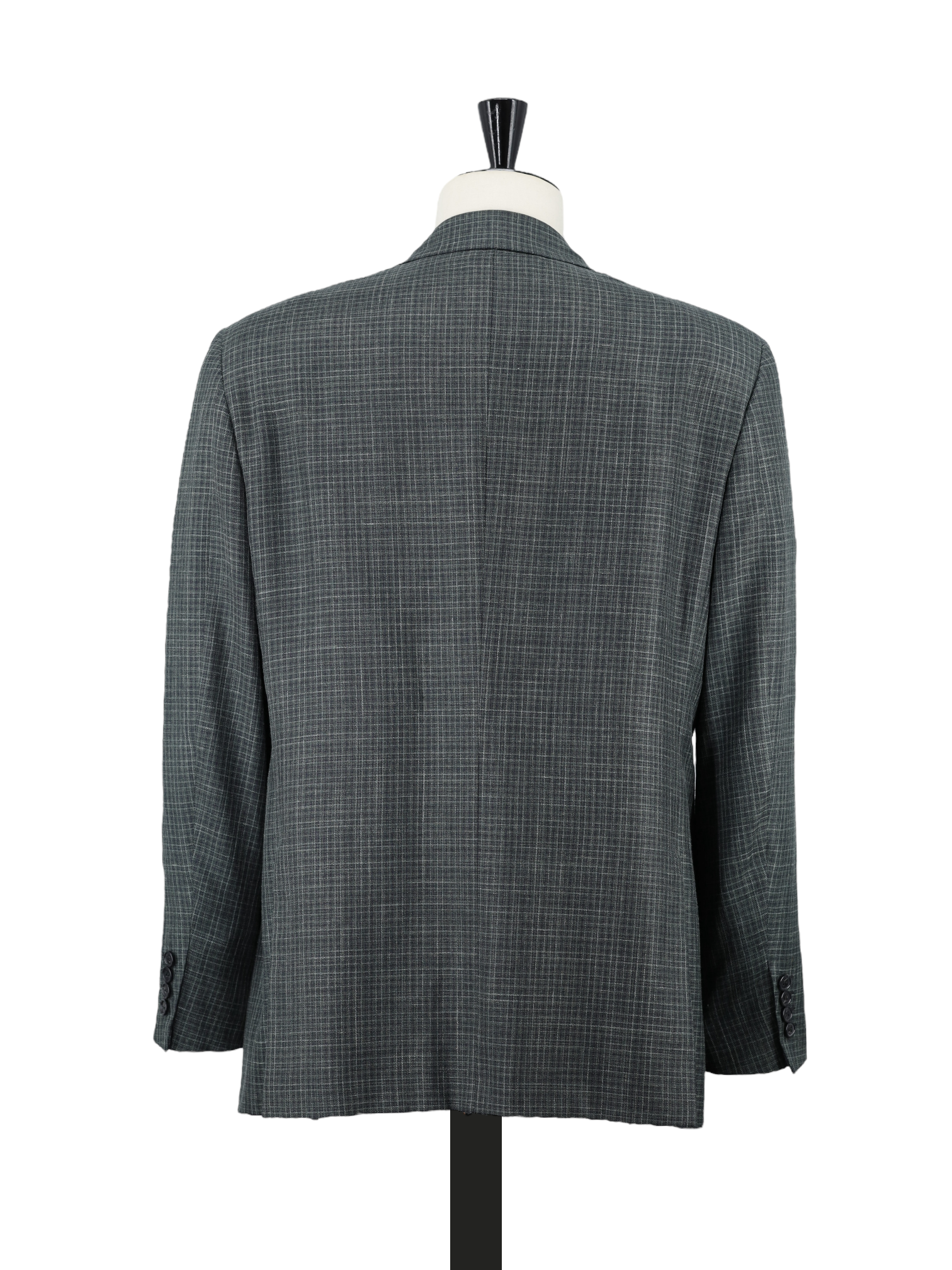 Brioni Dark Sage-Green Wool, Silk & Linen Gingham Check Colosseo Jacket