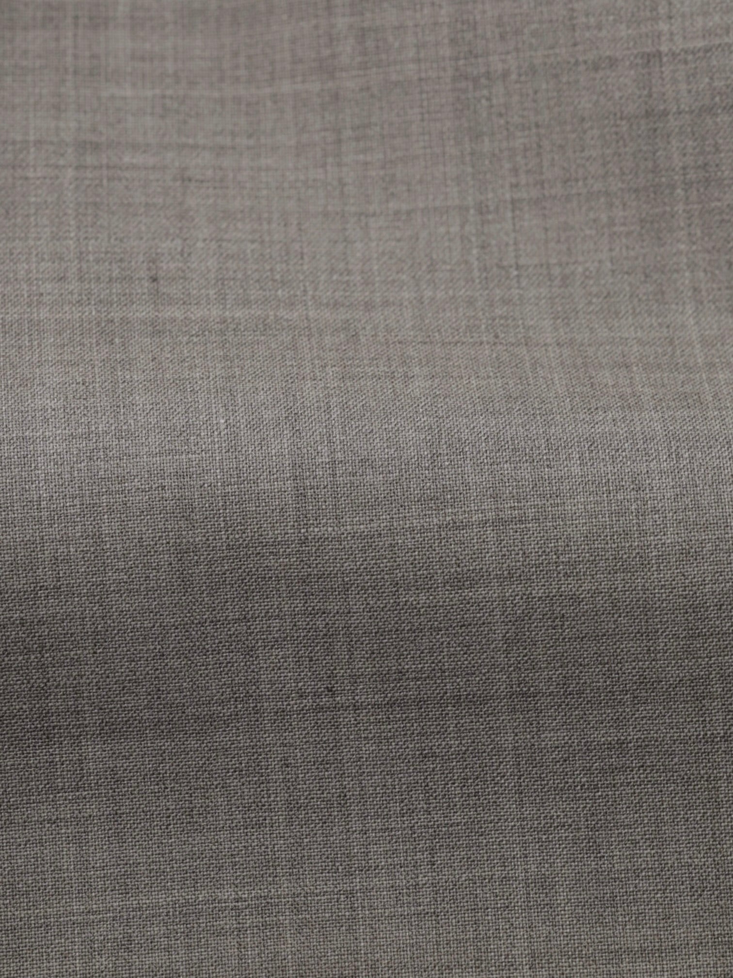 PT01 Greige Wool-Stretch Single Pleated Trousers