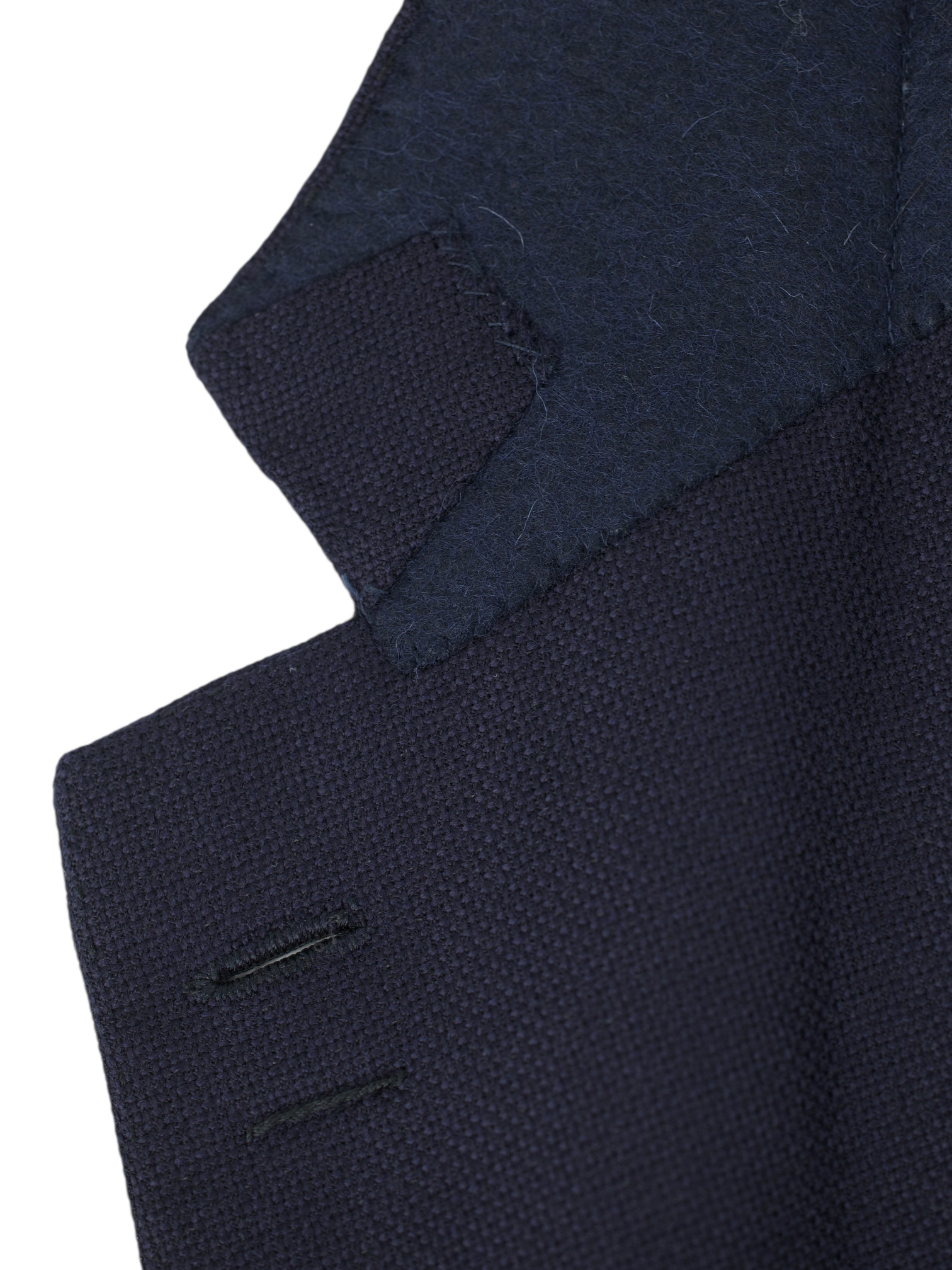 Cesare Attolini Navy Wool & Cashmere Micro-Structure Jacket