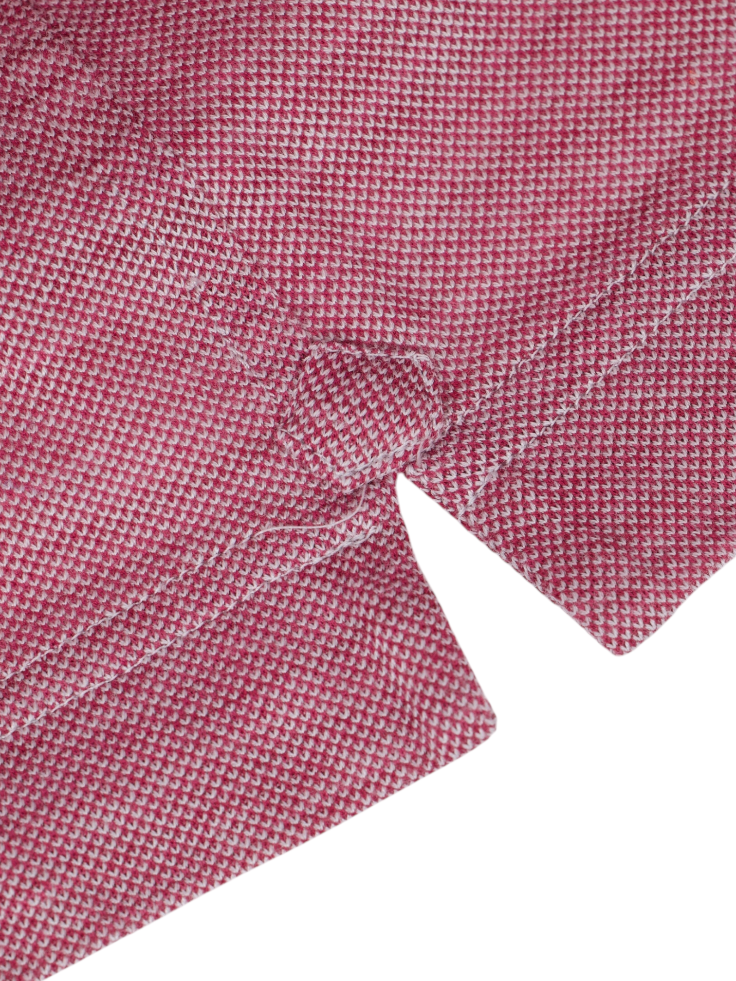 Fray Old Pink Cotton Piqué Knitted Button-Down Shirt
