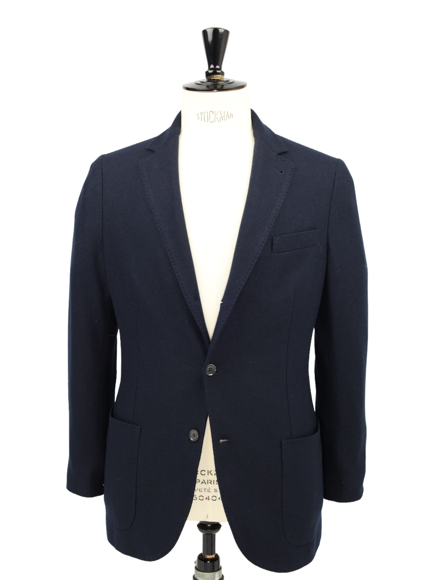 Loro Piana Navy Silk & Cashmere Micro-Structure Jacket