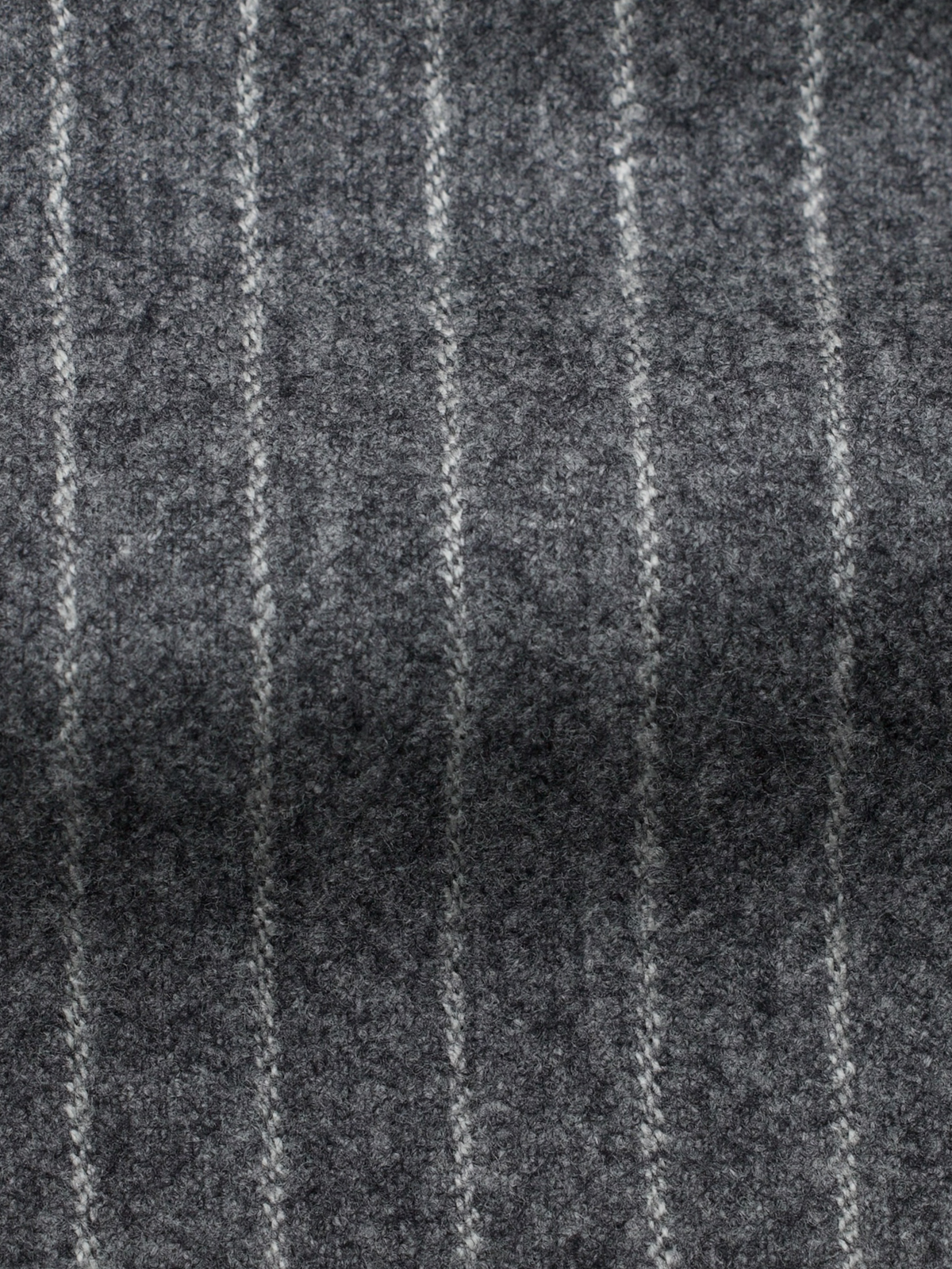 Corneliani Grey Wool-Flannel Classic Pinstripe Winter Suit