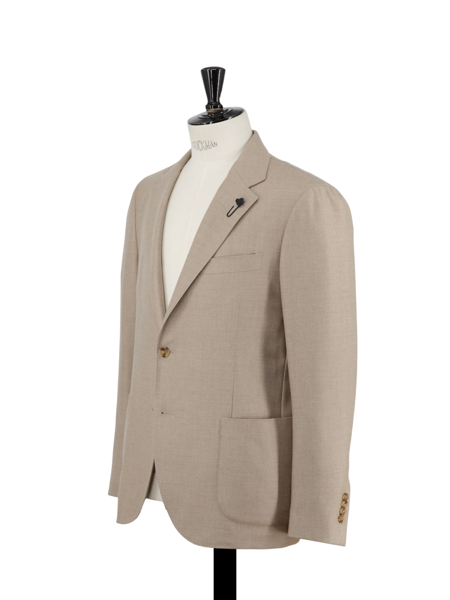 Lardini Light Brown Pure Cashmere-Award Twill Jacket