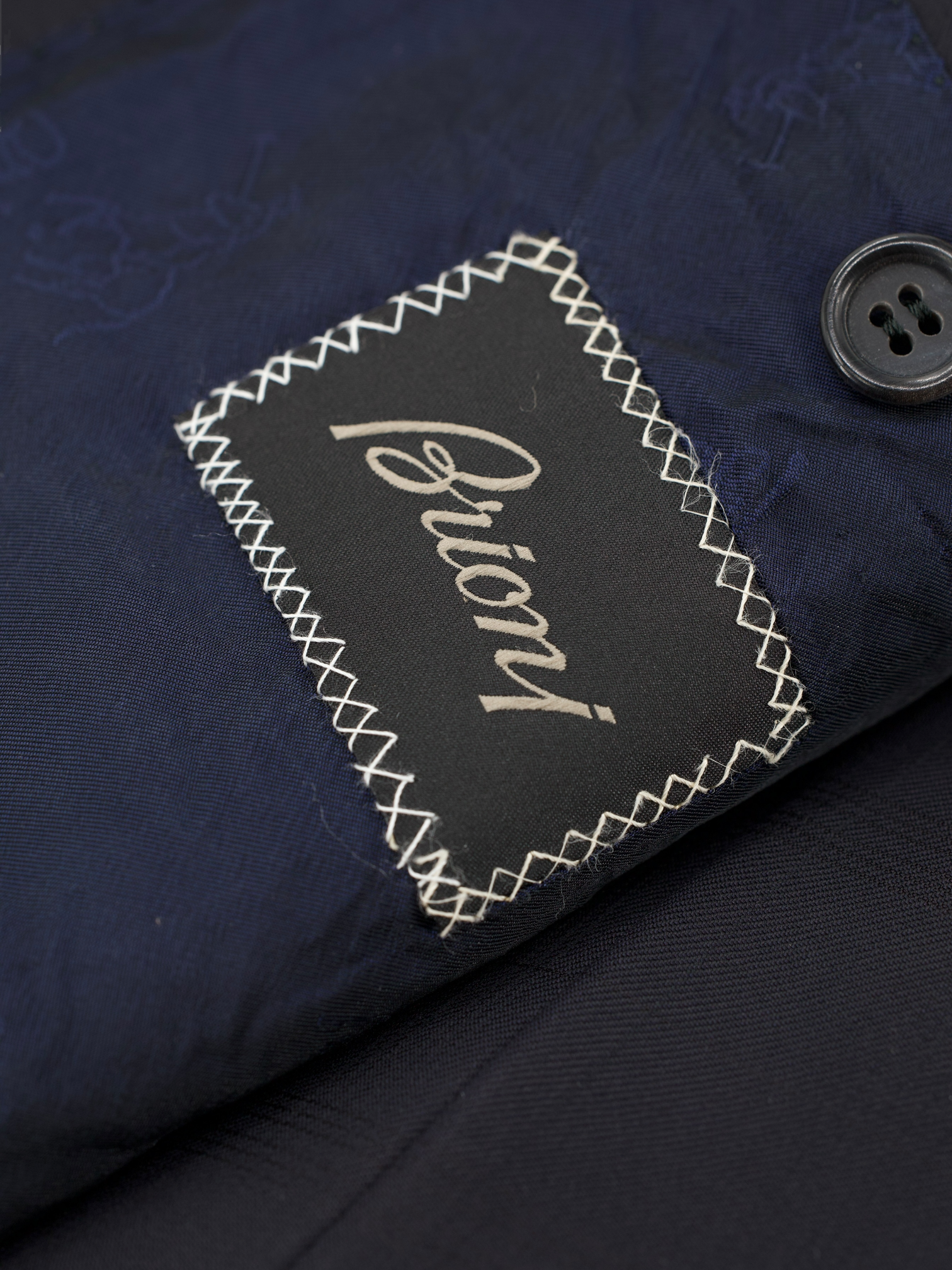 Brioni Navy Super 150's Shadow-Check Brunico Suit