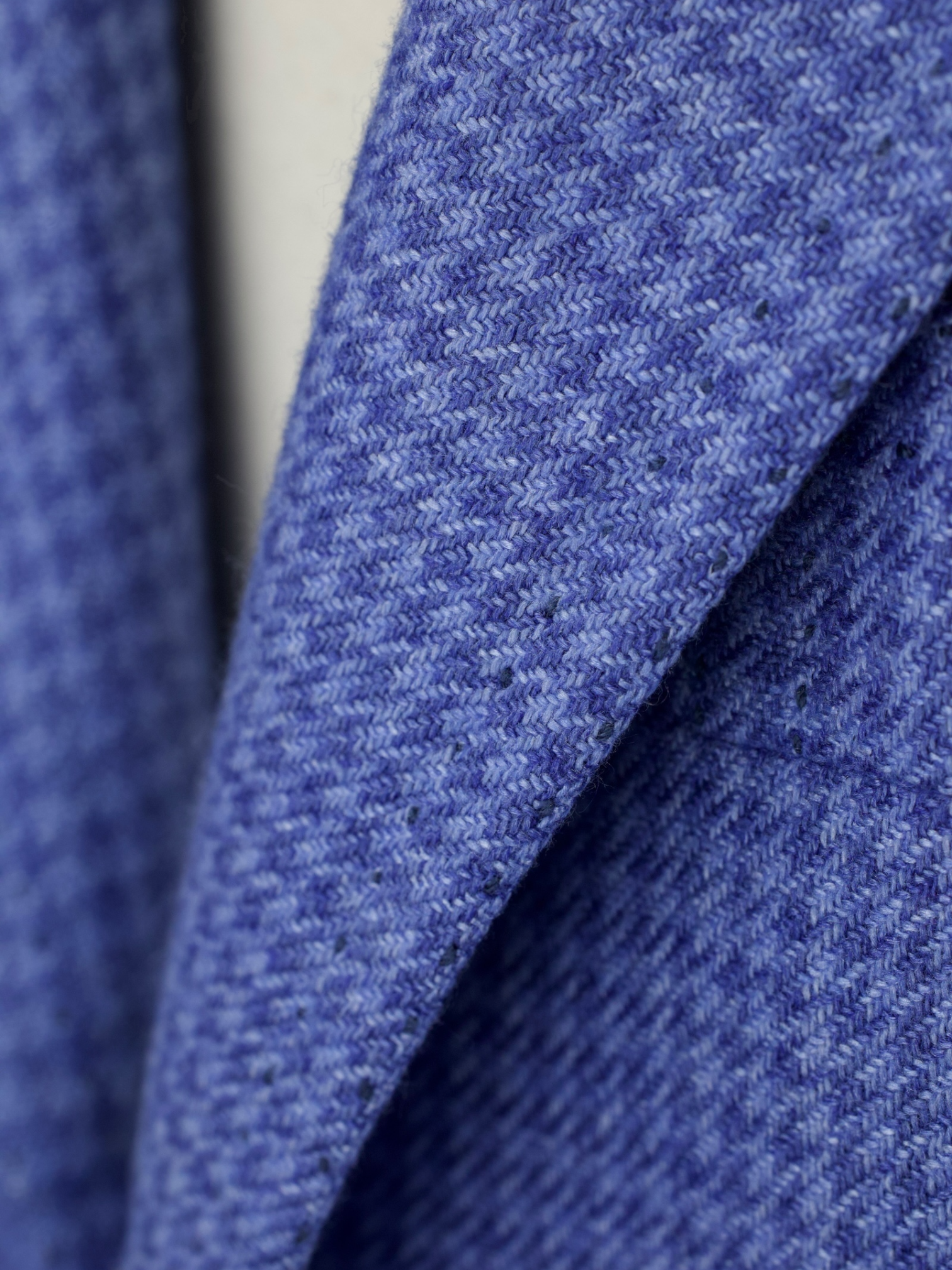 Cesare Attolini Sky Blue Silk & Cashmere Pied de Poule Jacket