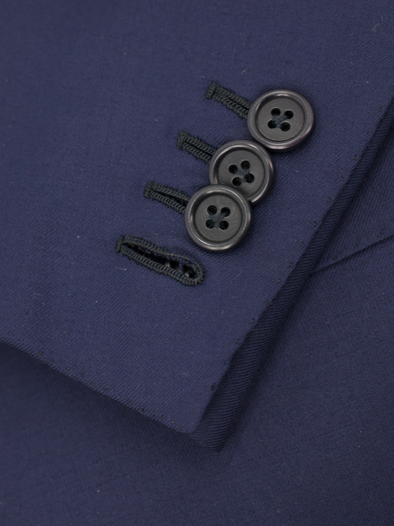 Luigi Borrelli Dark Blue Fine-Wool Twill Neapolitan Suit