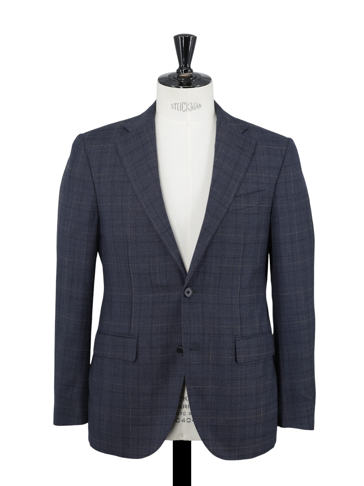 Corneliani Steel Grey & Bronze Super 130's Windowpane Academy Suit
