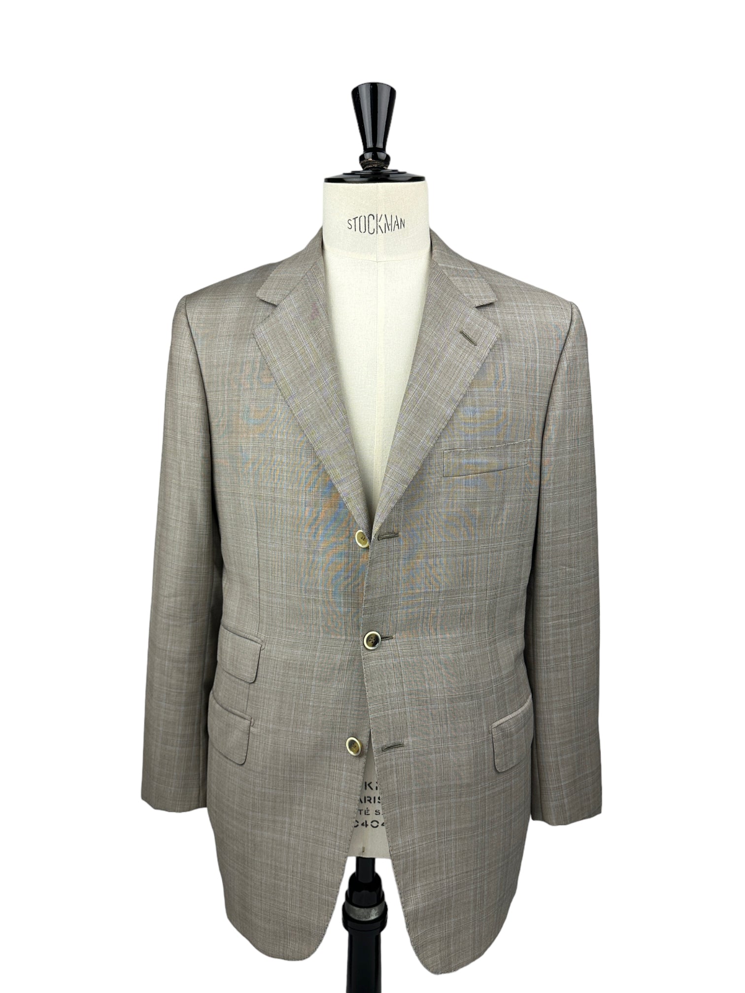 Brioni Light Grey Nomentano Prince of Wales Suit