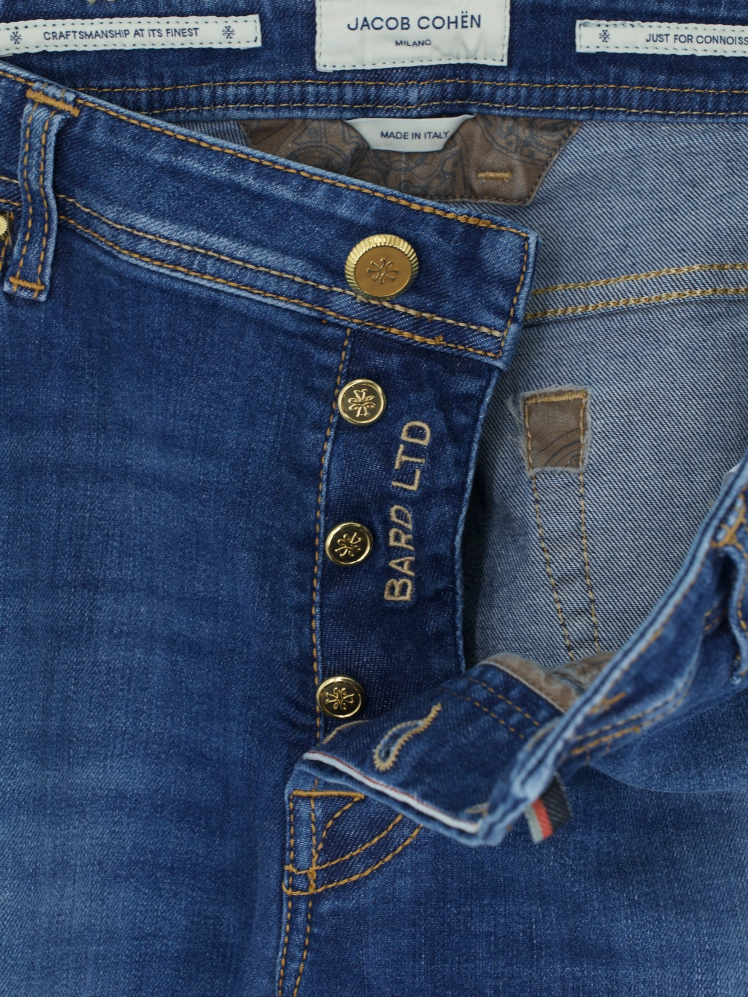 Jacob Cohen Blue Cotton-Stretch Twill Bard LTD Jeans