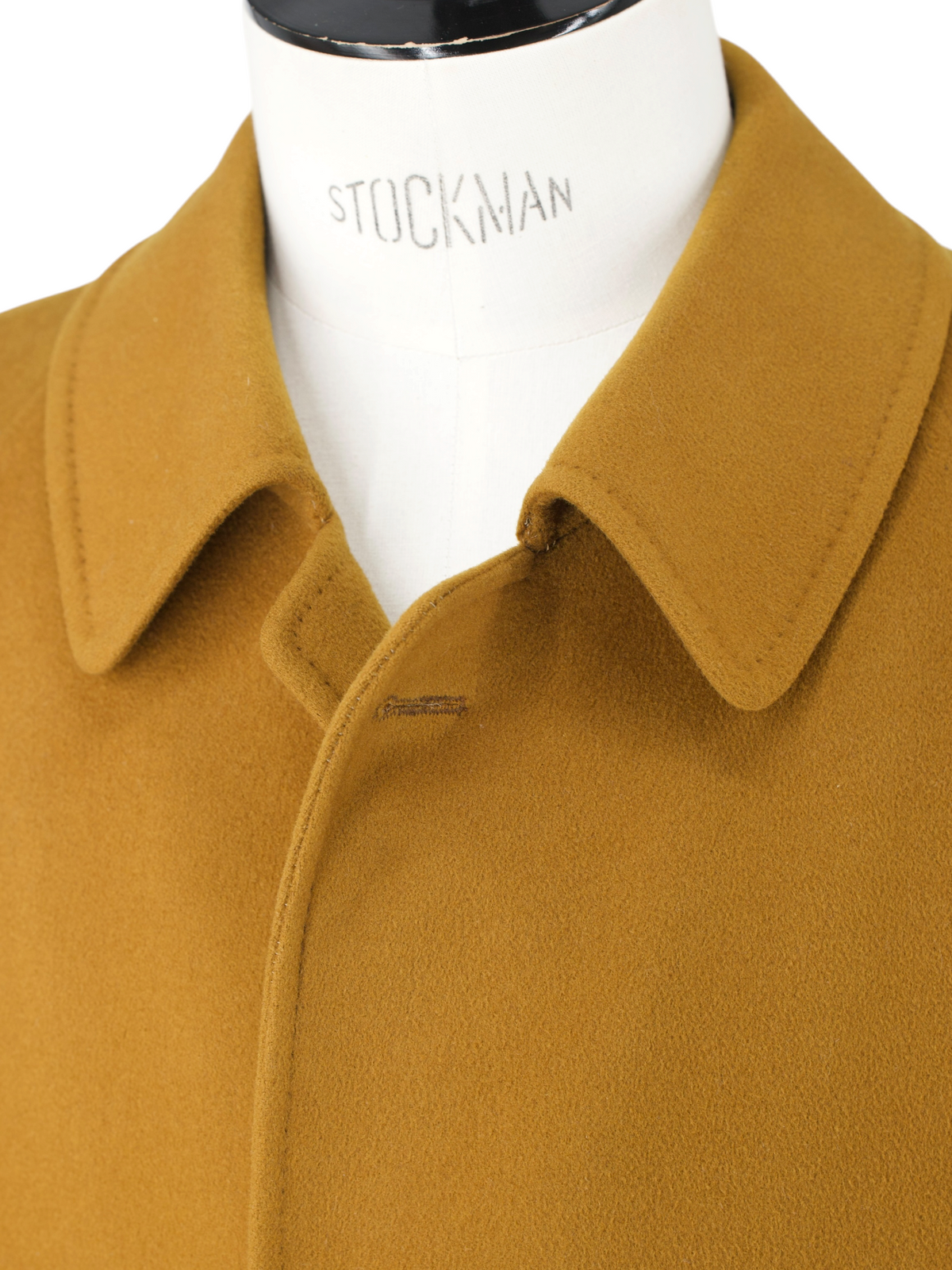 Canali Caramel Brown Vintage Wool & Cashmere Balmacaan Overcoat