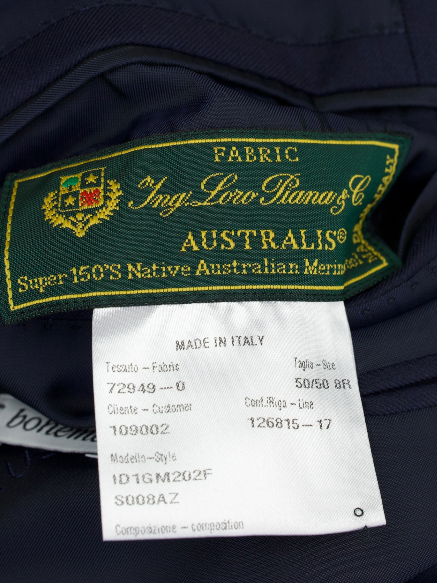 Caruso Navy Super 150's "Australis" Twill Boheme Suit + Extra Trousers