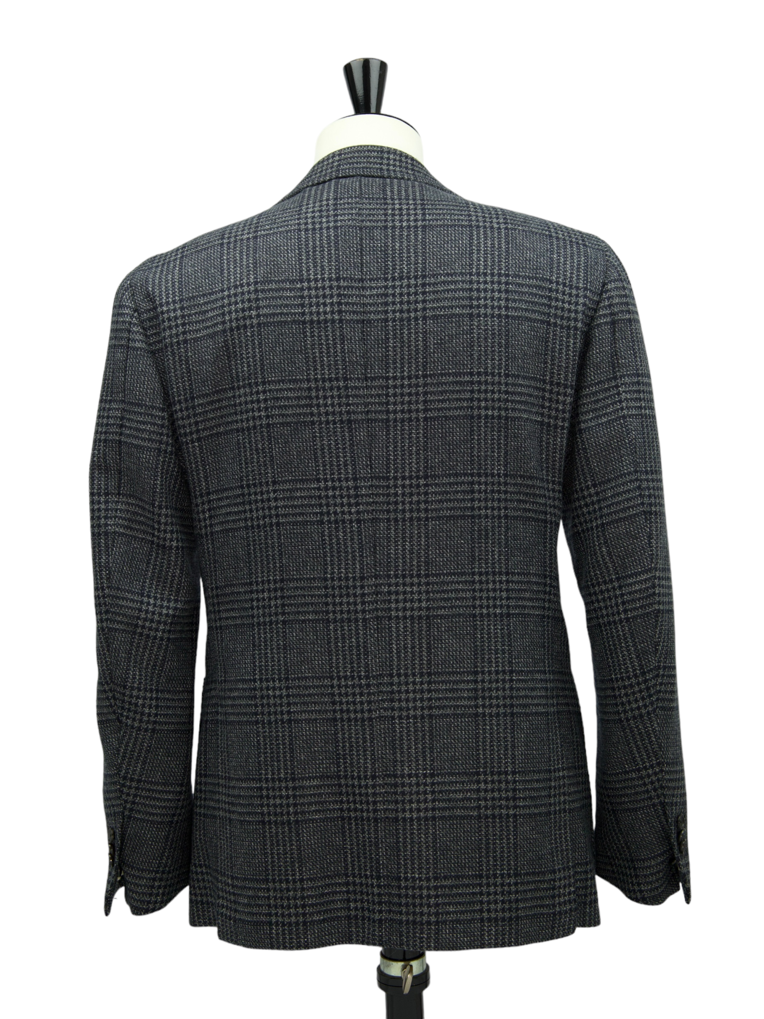 Cesare Attolini Grey Cashmere Overcheck Jacket