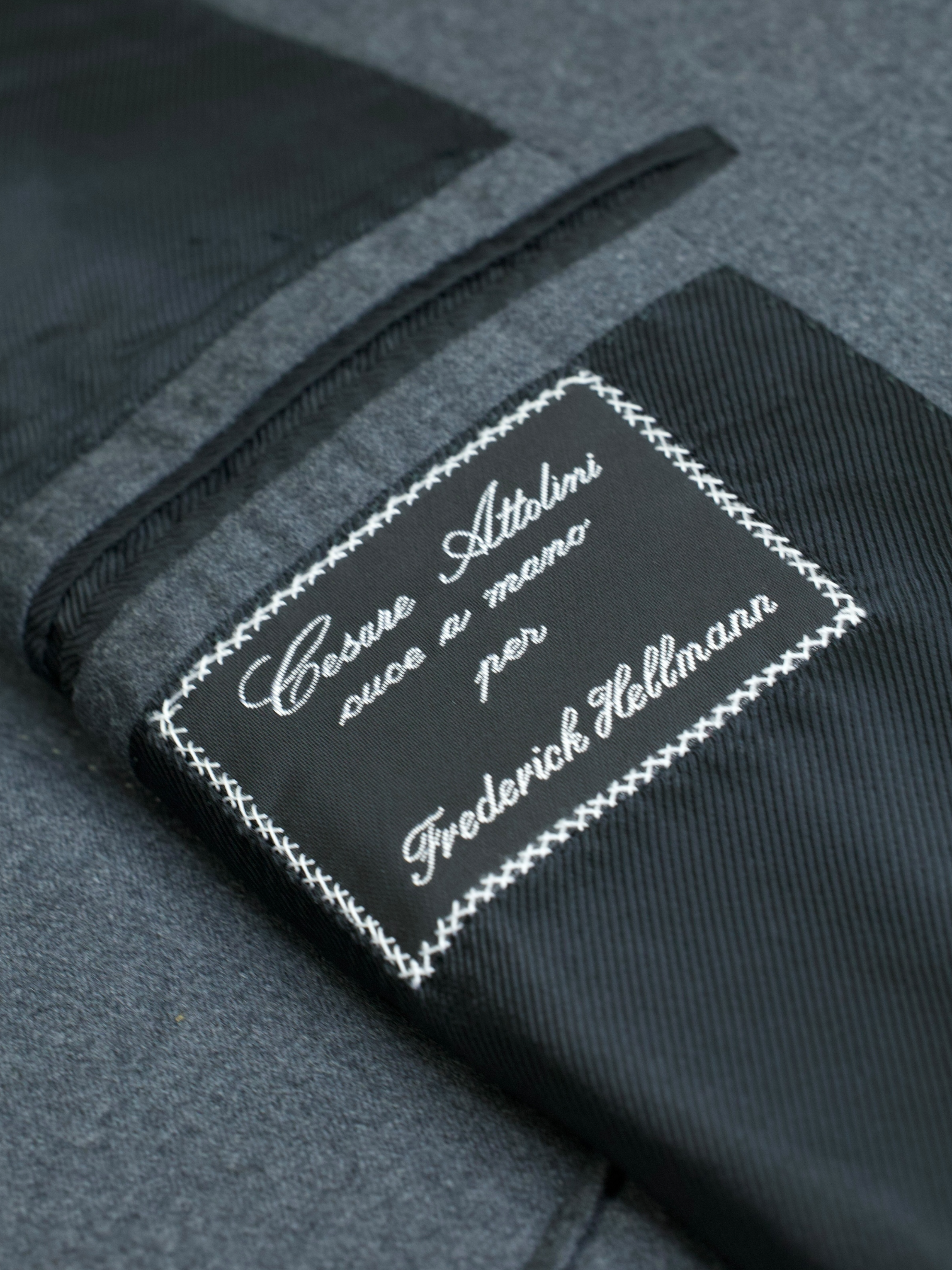 Cesare Attolini Grey Super 150's Flannel Sartorial Suit
