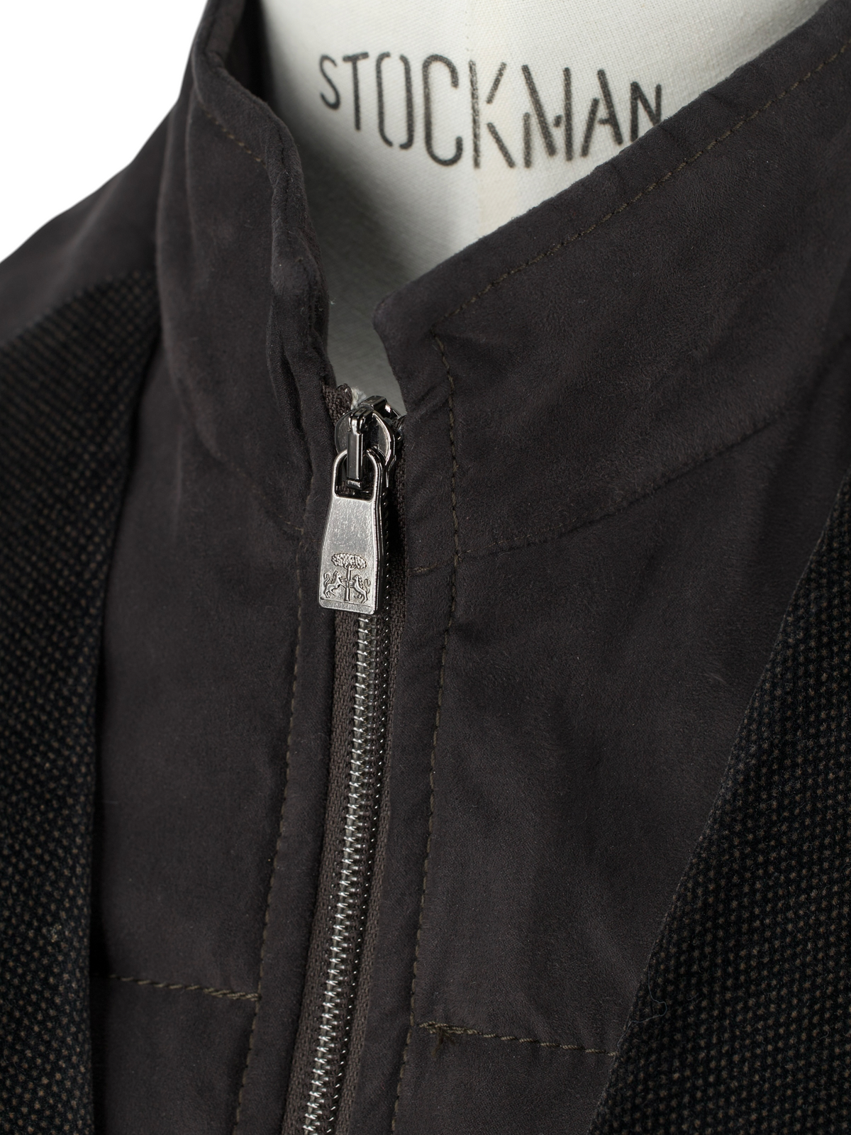 Corneliani Dark Taupe Cotton-Stretch Moleskin Pinpoint Vespa Jacket
