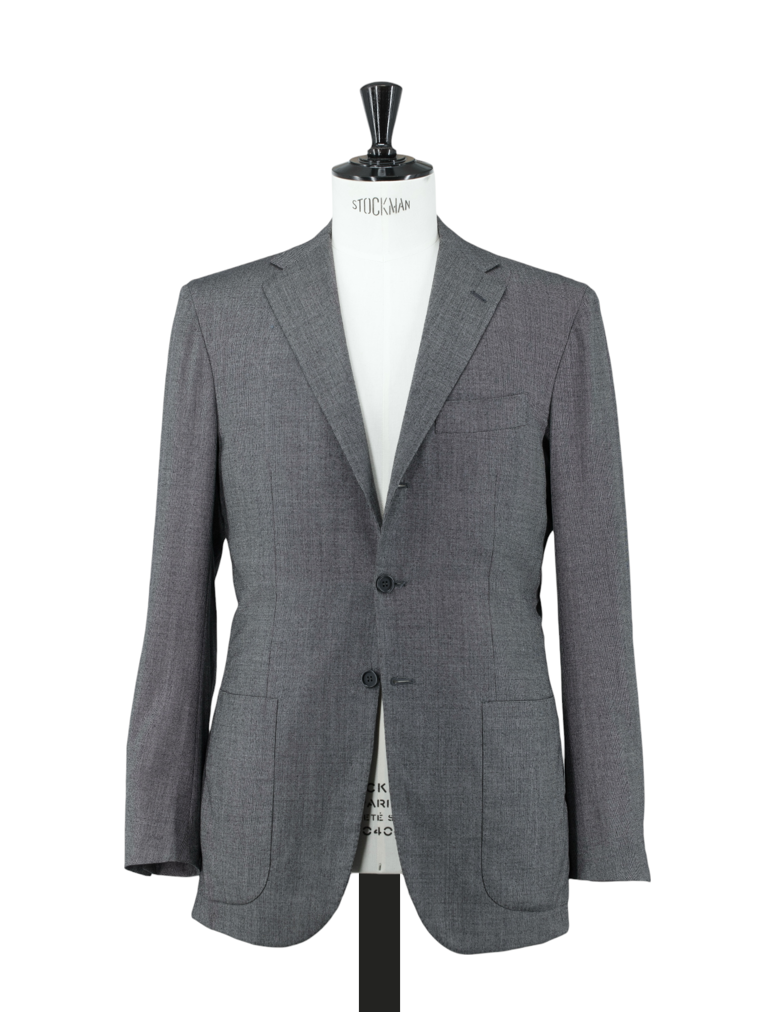 Kiton Grey Extrafine-Wool Pinpoint Suit