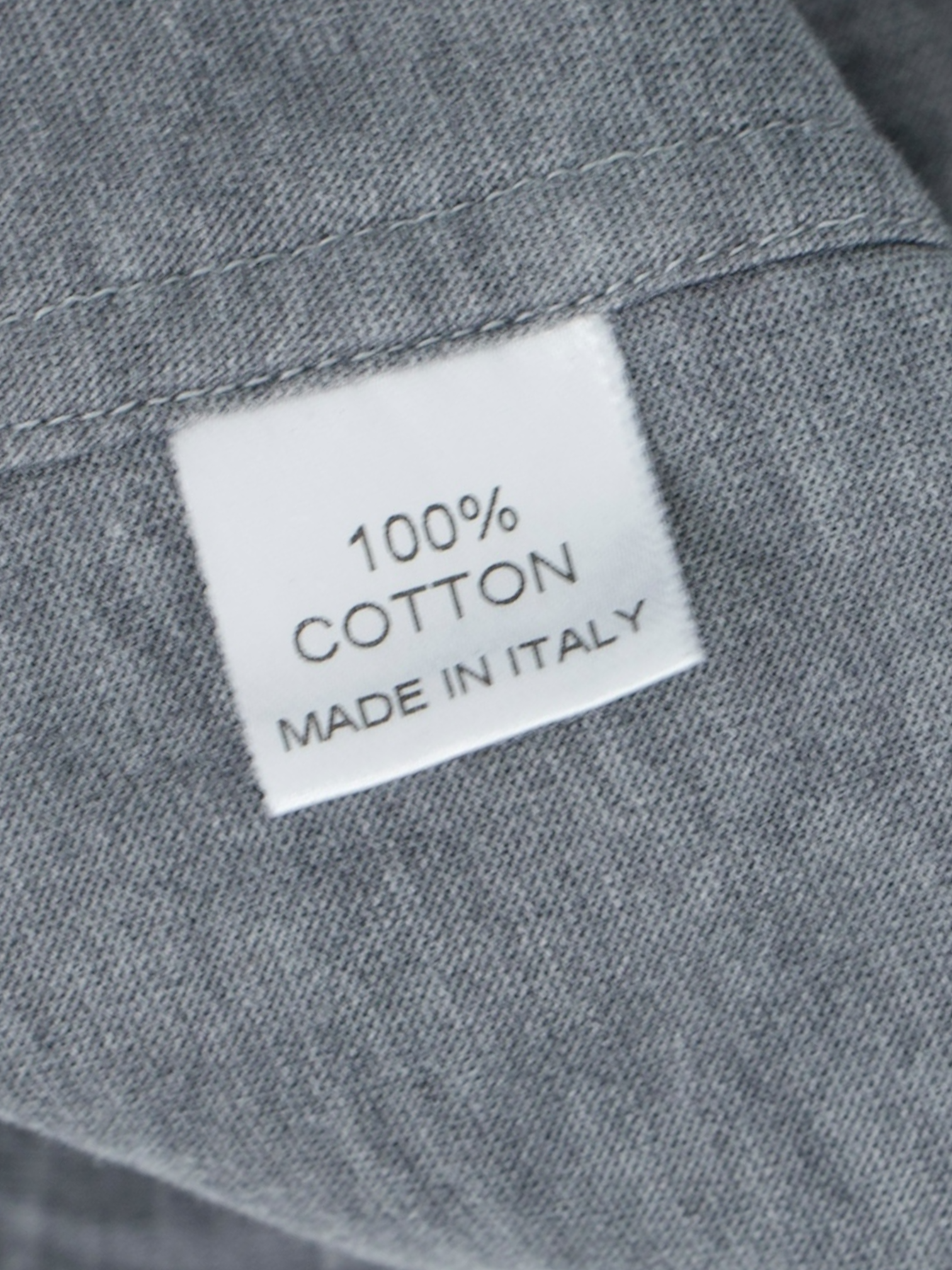 Fray Grey Cotton Jersey Knitted Button-Down Shirt