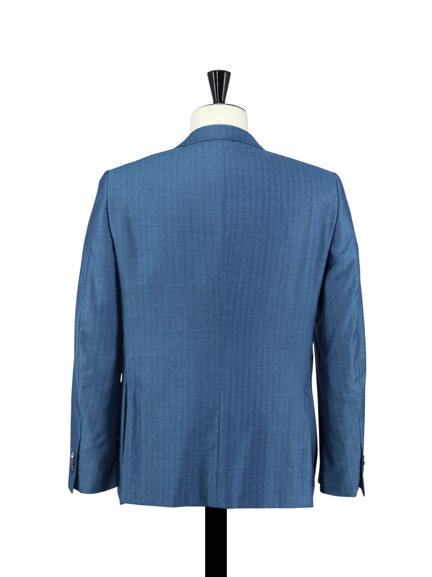 Ermenegildo Zegna Petrol Cashmere & Silk Herringbone Mila Jacket
