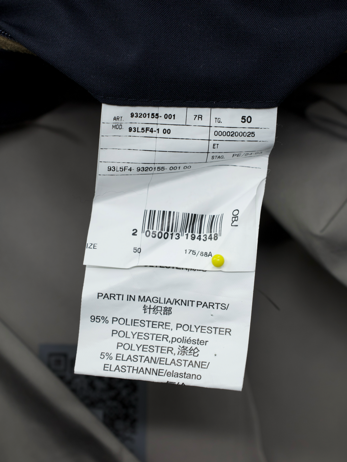 Corneliani Navy Softshell Waterrepellent Bomberjacket