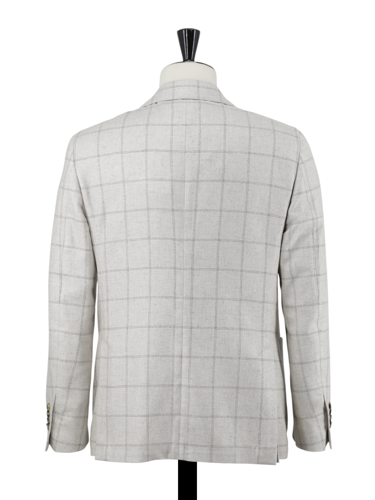 Lardini Taupe & Brown Pure Silk Multi-Pattern Jacket