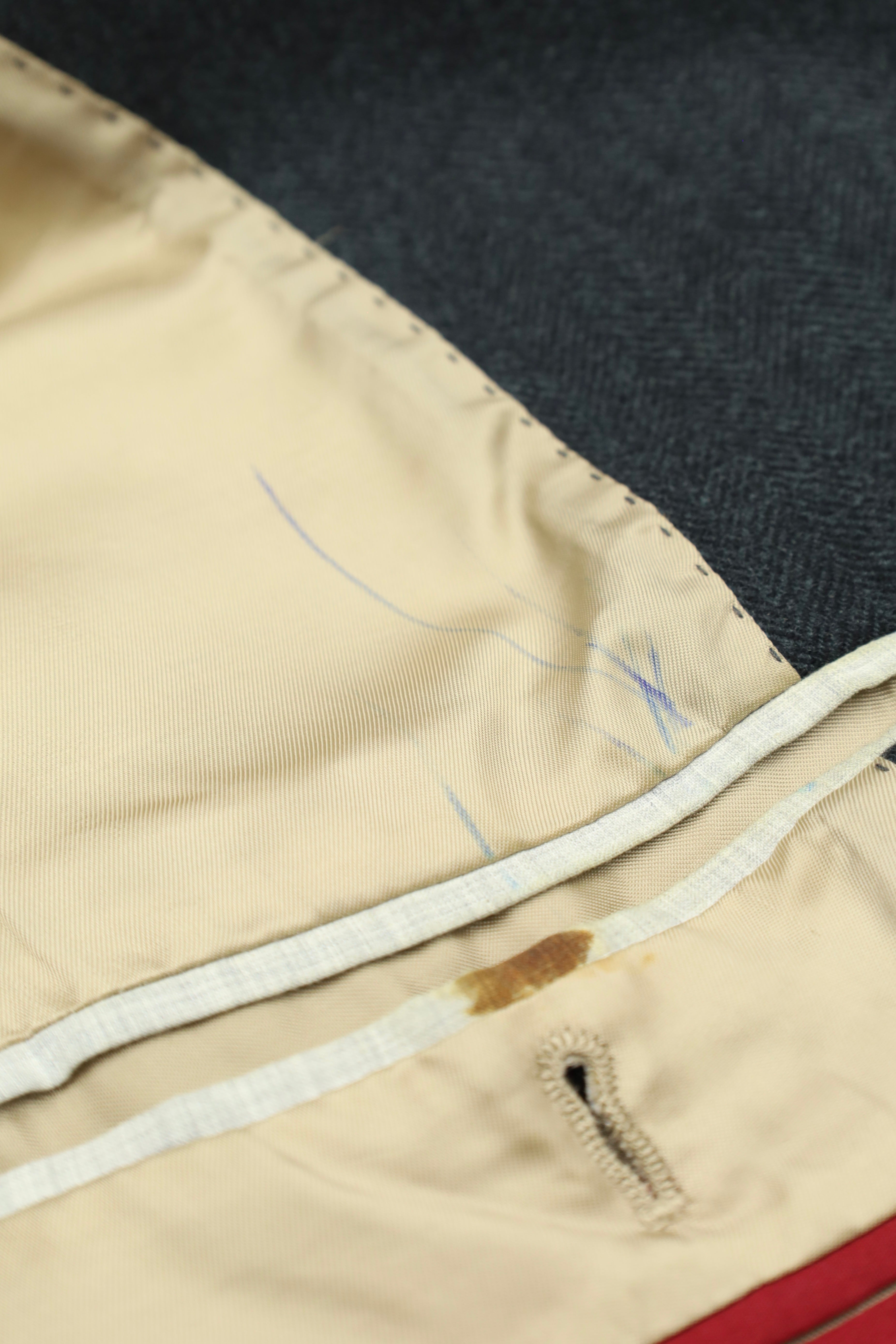 Brunello Cucinelli Dusk Green Wool & Cashmere Herringbone Jacket