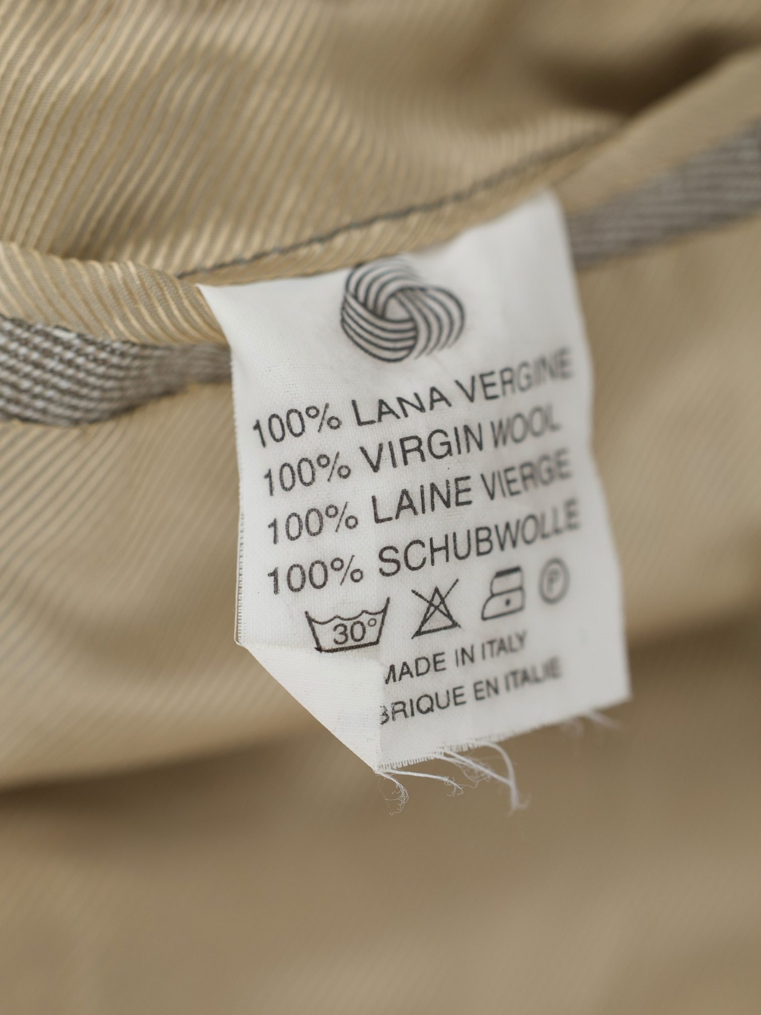 Orazio Luciano Light Brown Wool Herringbone Sartorial Carcoat
