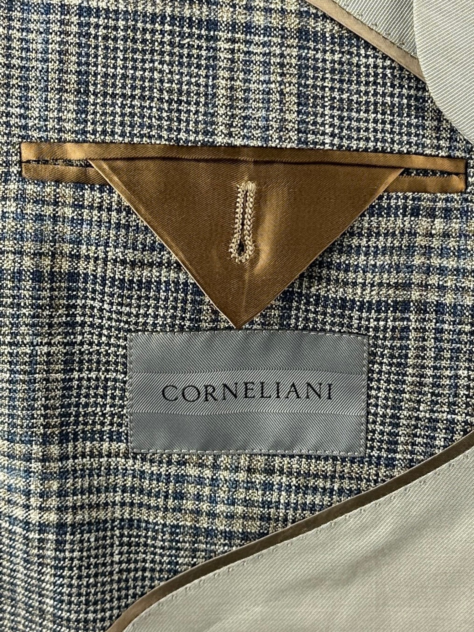 Corneliani Light Brown Prince of Wales Jacket