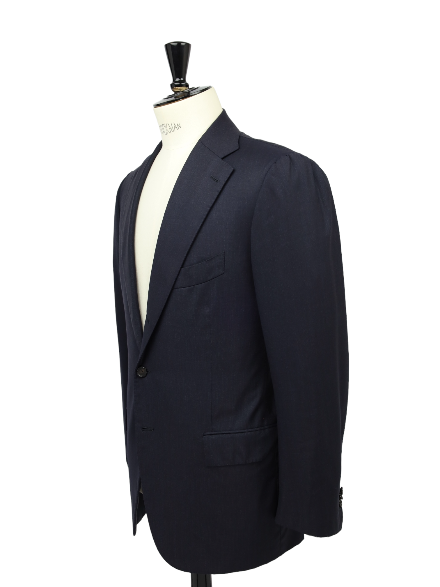 Cesare Attolini Navy Super 170's Pinpoint Jacket