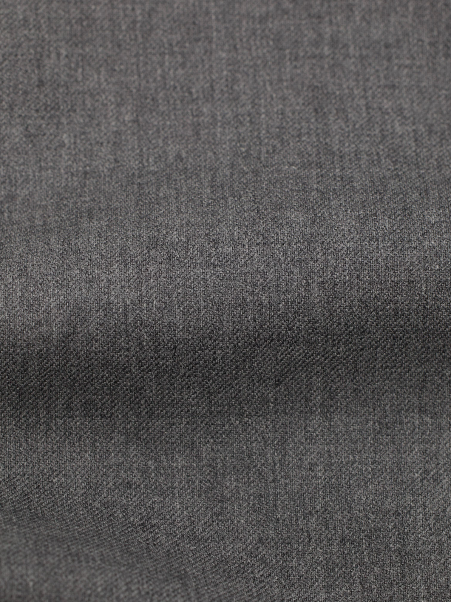 Canali Grey Wool Twill Double-Pleated Trousers