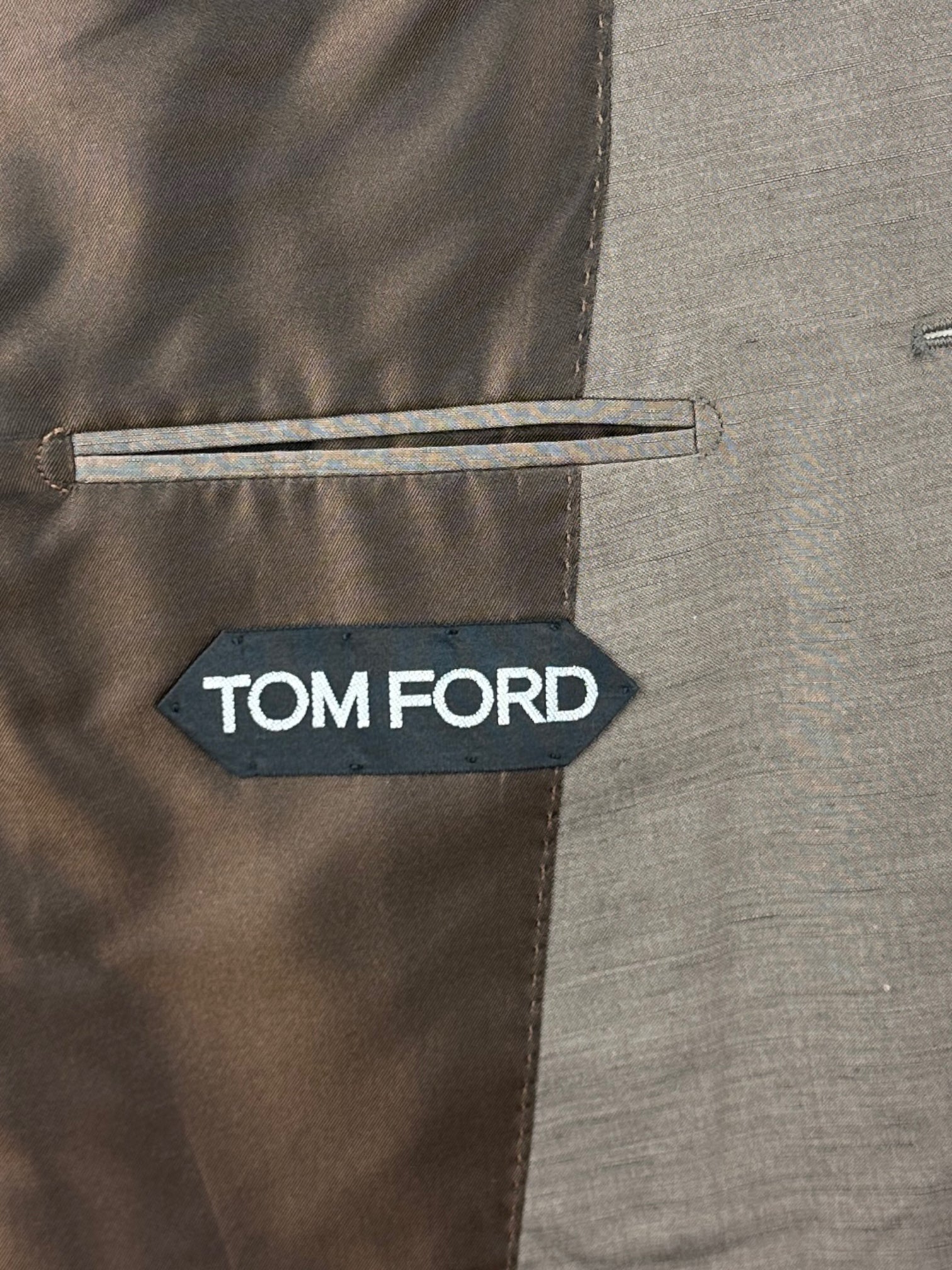 Tom Ford Atticus Taupe Silk & Linen Suit