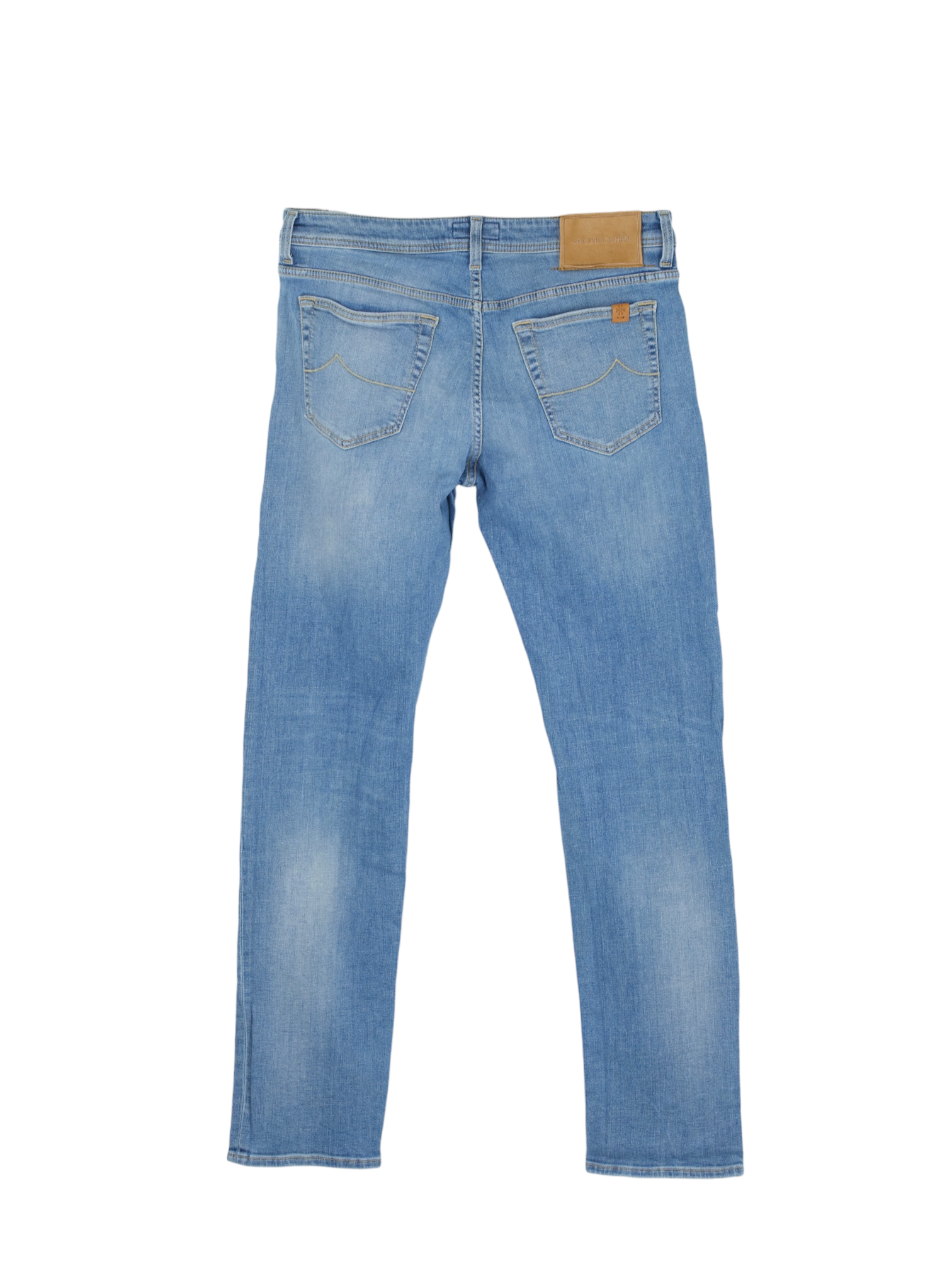 Jacob Cohen Light Blue Cotton-Stretch Twill Bard Jeans