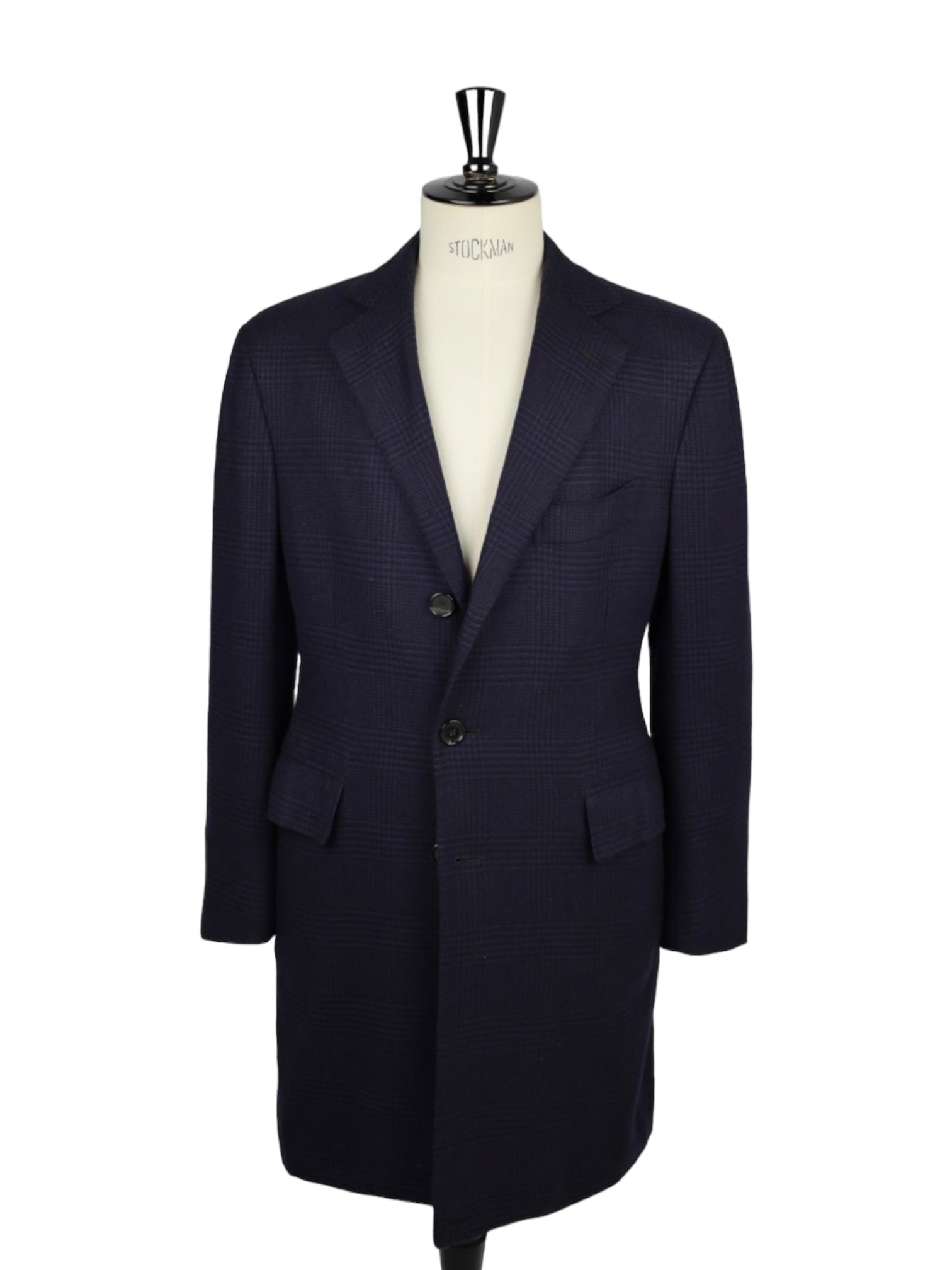 Cesare Attolini Dark Purple Cashmere Overcoat