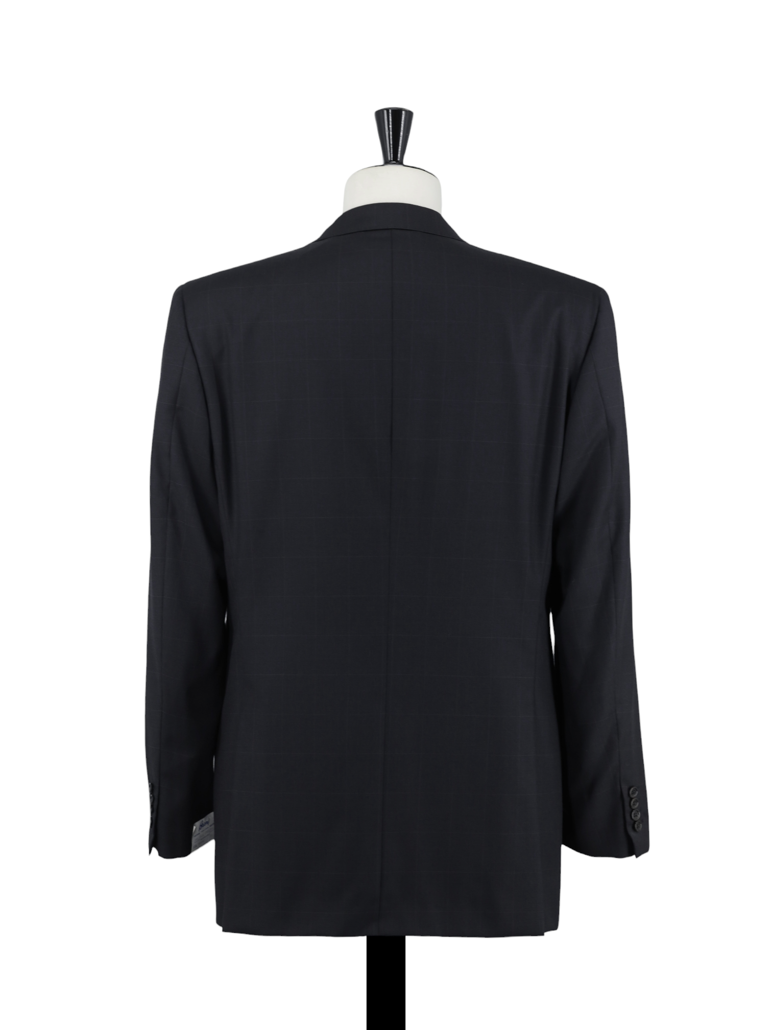 Brioni Anthracite Fine-Wool Roman-Style Windowpane Suit