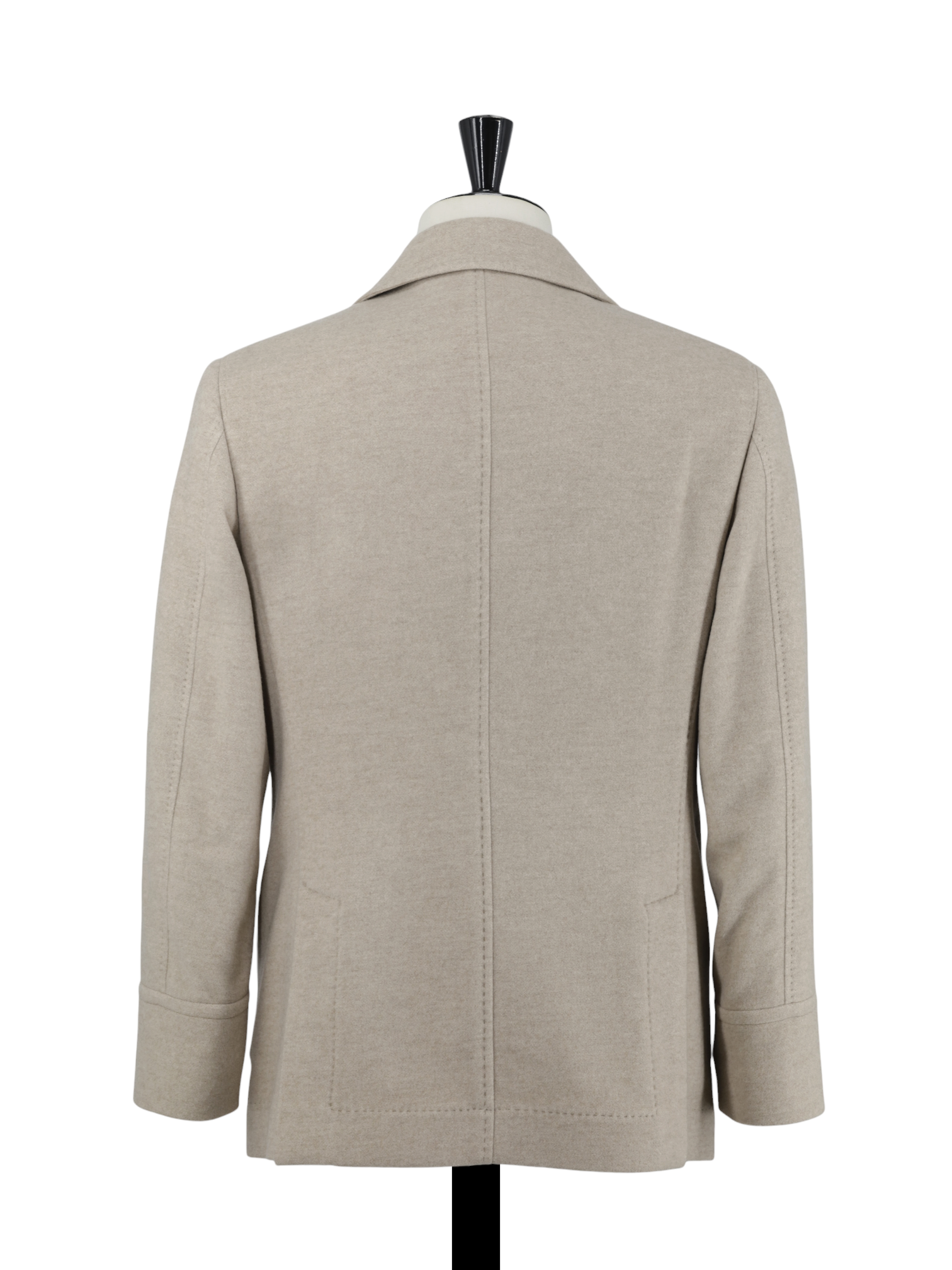Brunello Cucinelli Beige Pure Cashmere Double-Breasted Overcoat