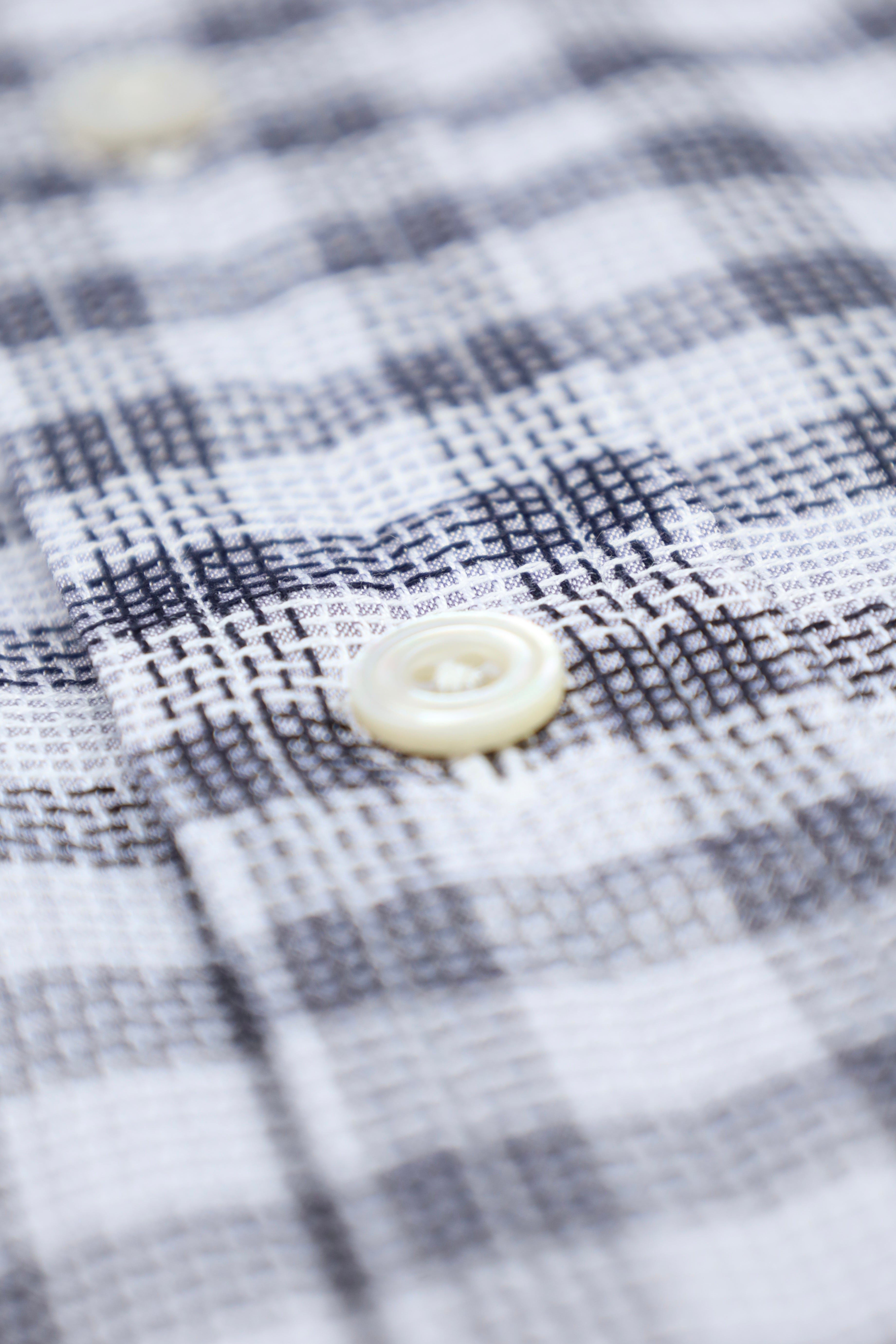 Tom Ford Grey Plain-Weave Check Shirt