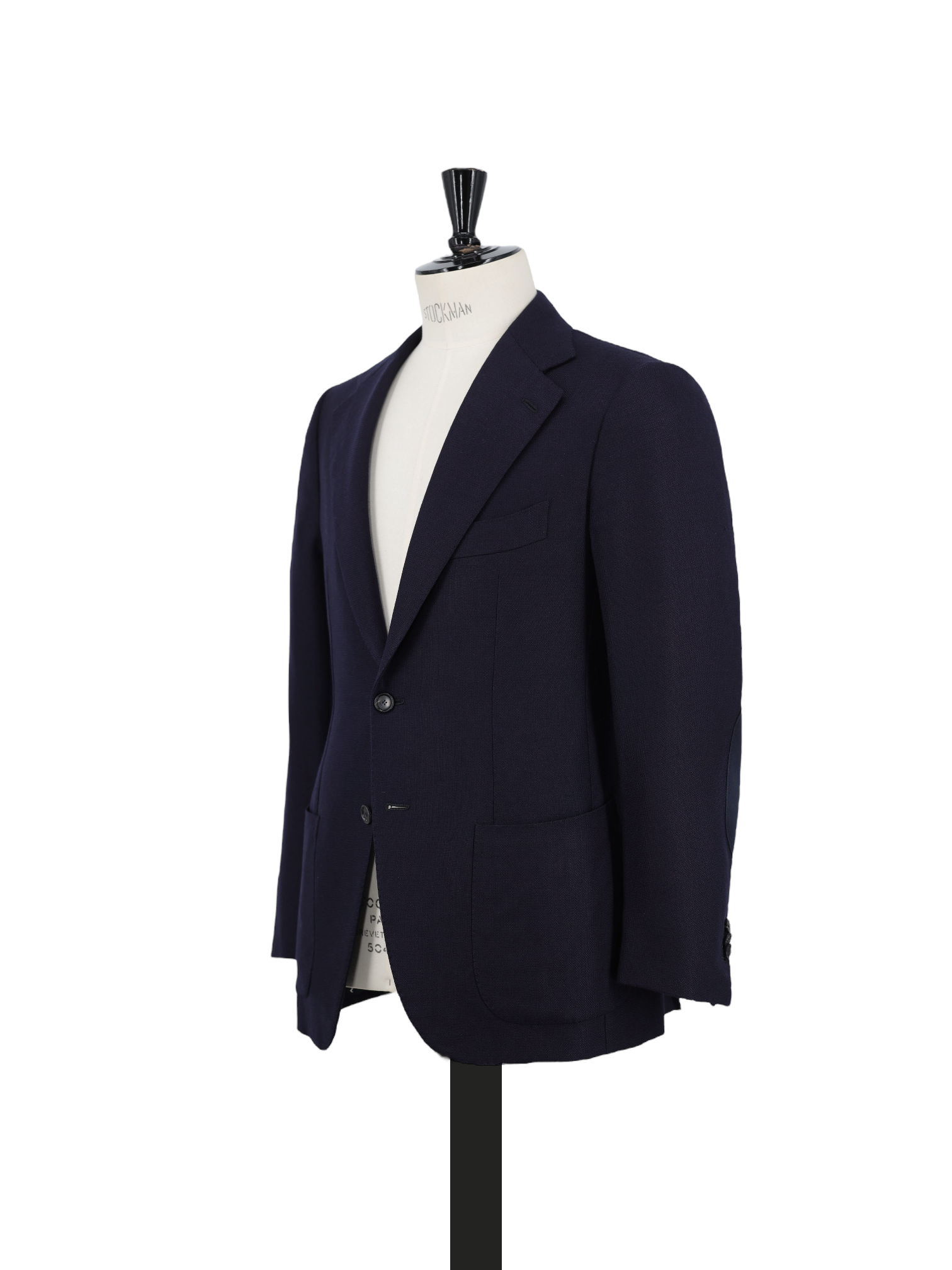 Cesare Attolini Navy Wool & Cashmere Micro-Structure Jacket