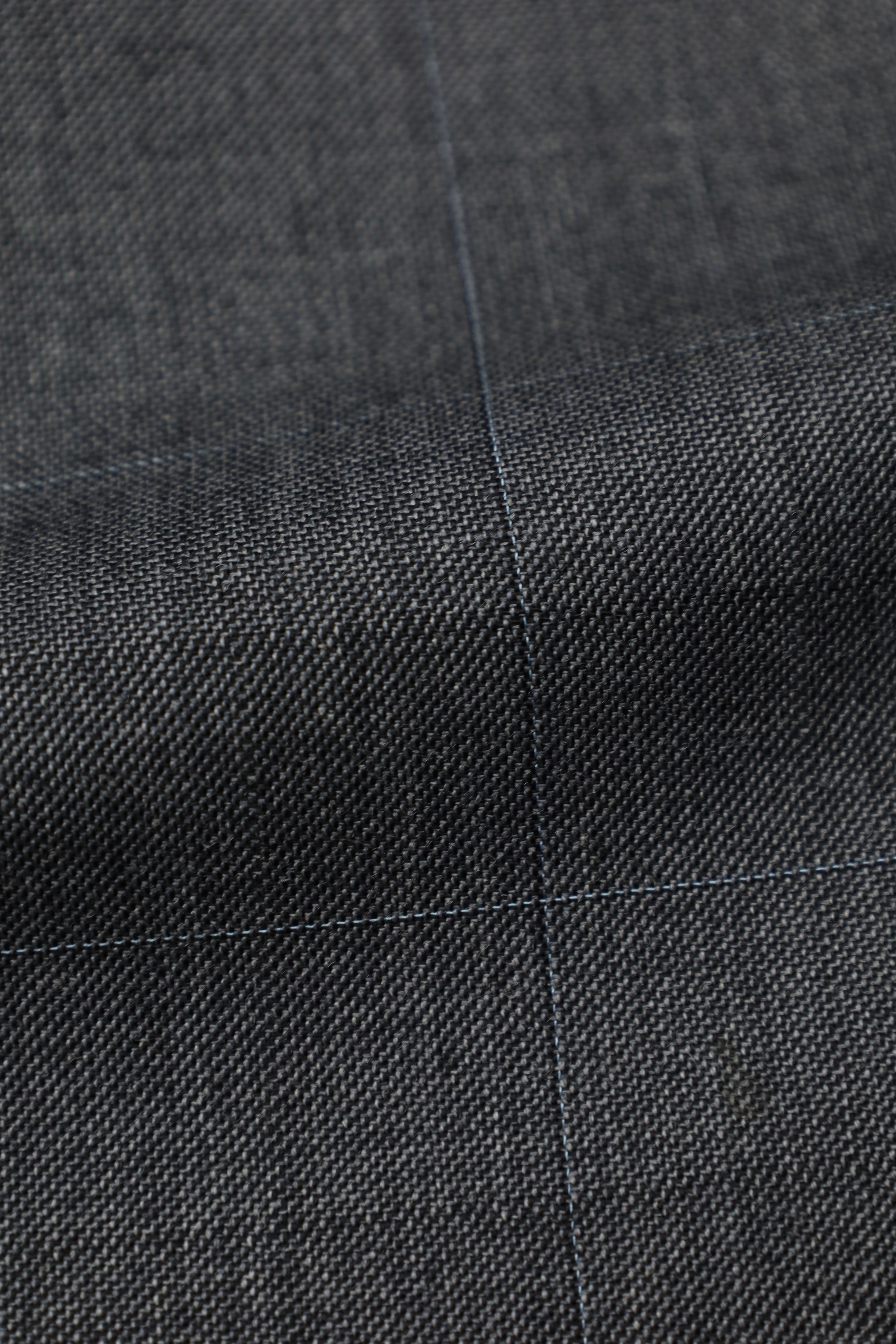 Kiton Vintage Grey Windowpane Wool & Mohair Suit
