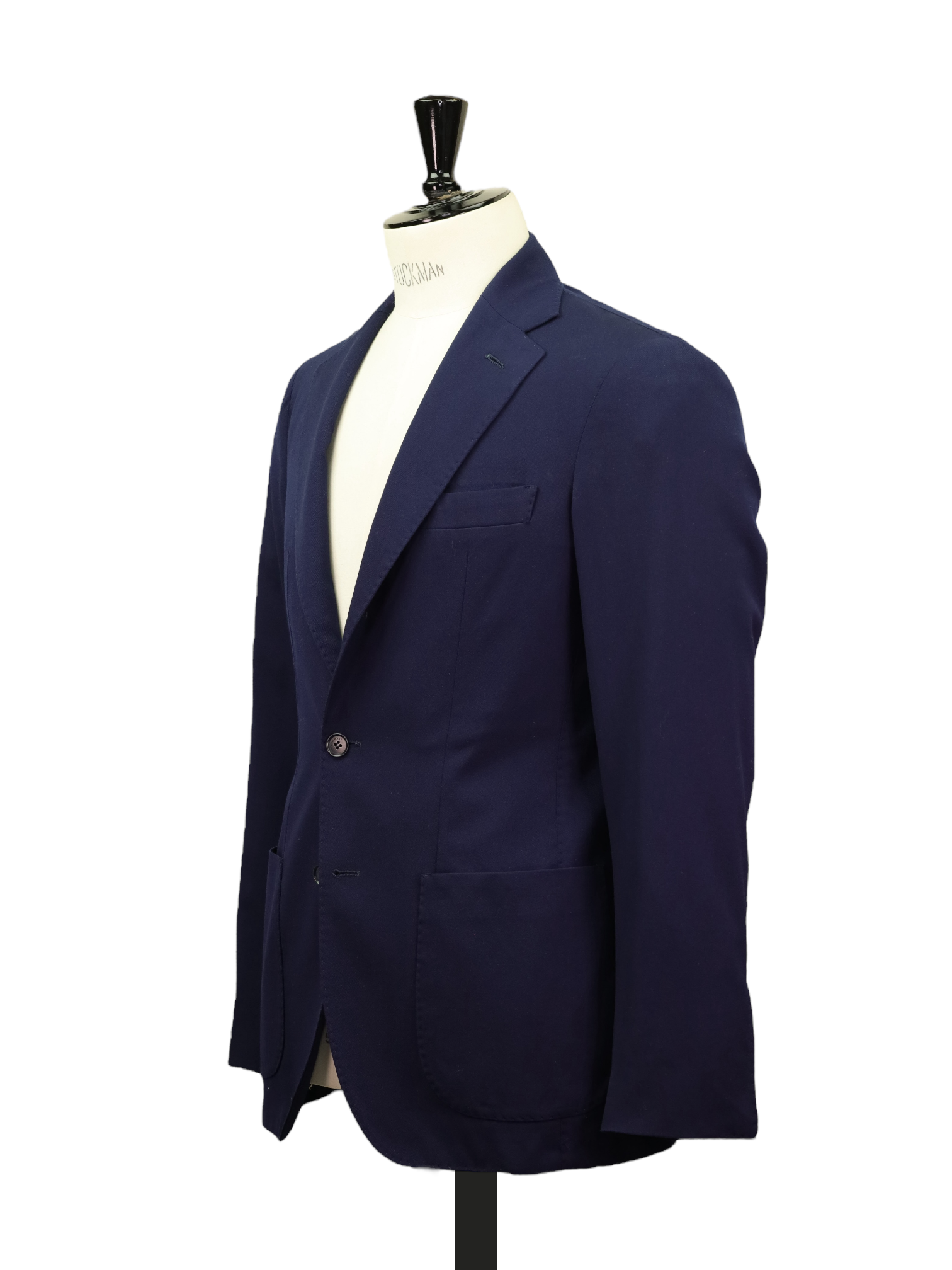 Loro Piana Marine Blue Wool & Stretch Unconstructed Suit