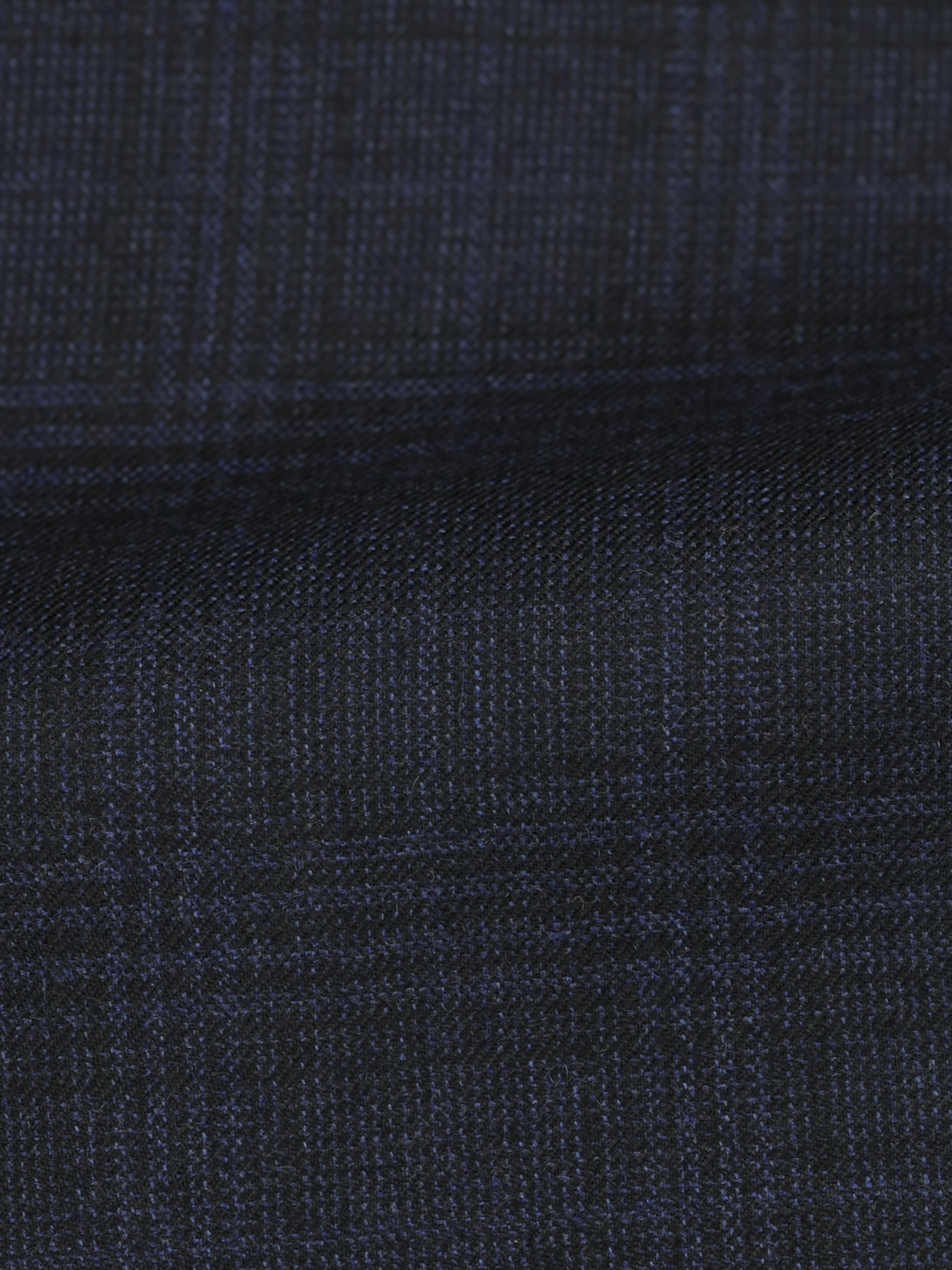 Kiton Navy Pure Cashmere Shadow-Glenplaid Suit