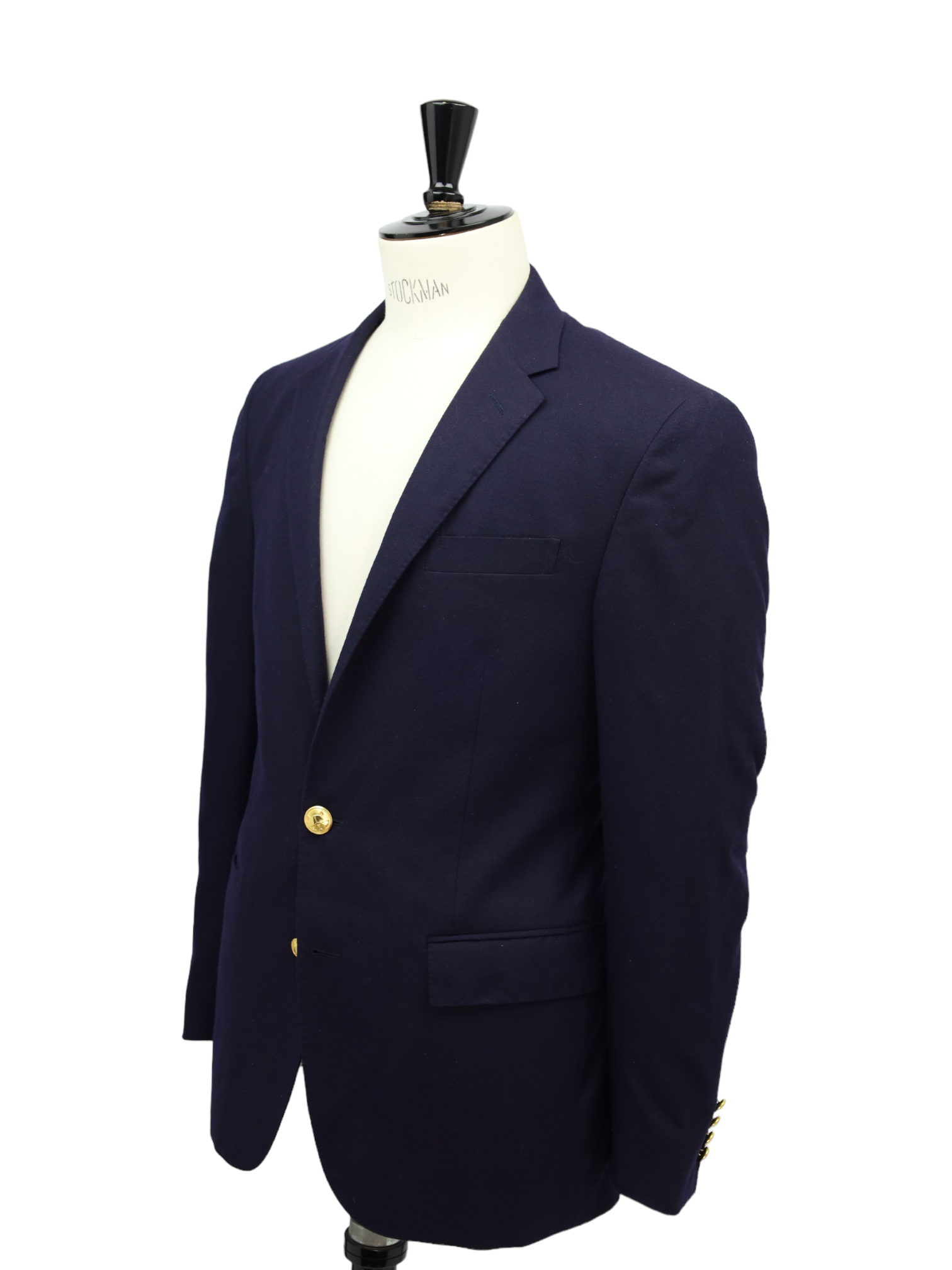 Ralph Lauren Navy Iconic Flannel Blazer
