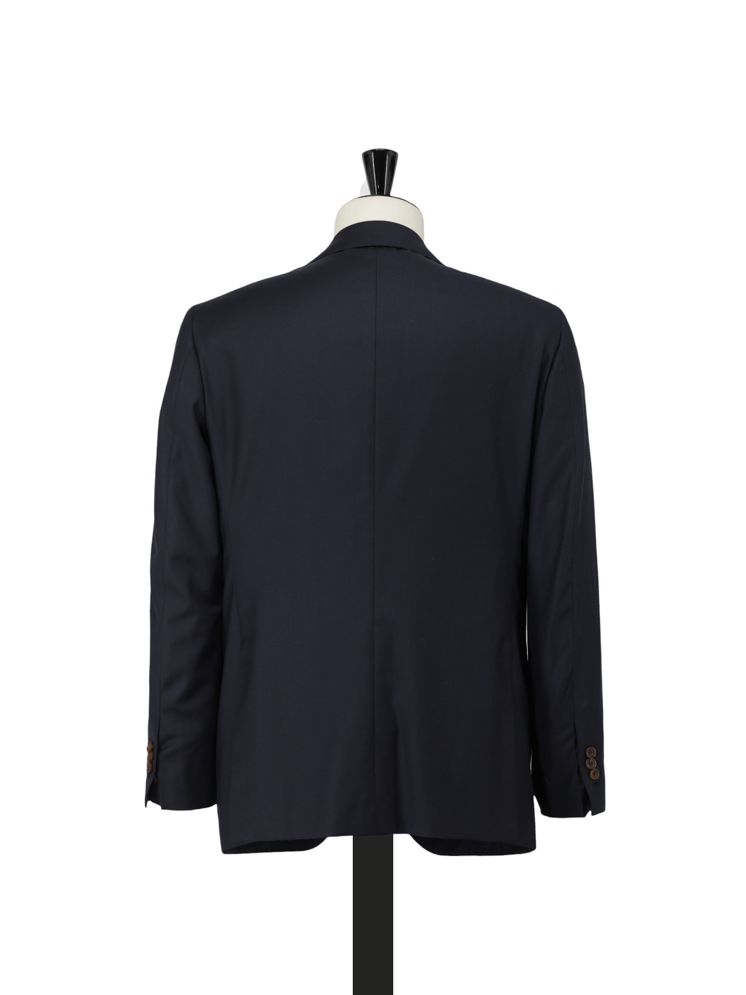 Kiton Navy Fine-Wool Twill Neapolitan Blazer Jacket