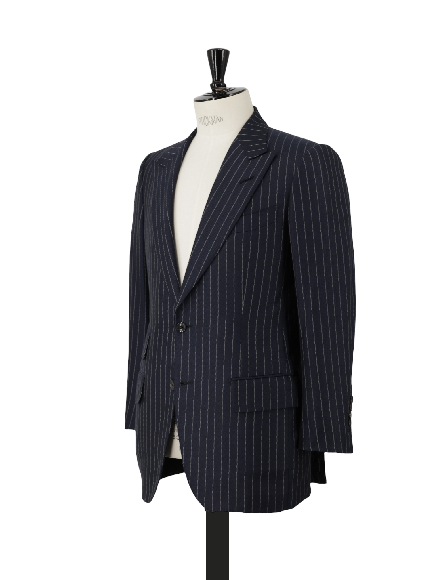 Tom Ford Navy Silk & Wool Chalkstripe Windsor Suit