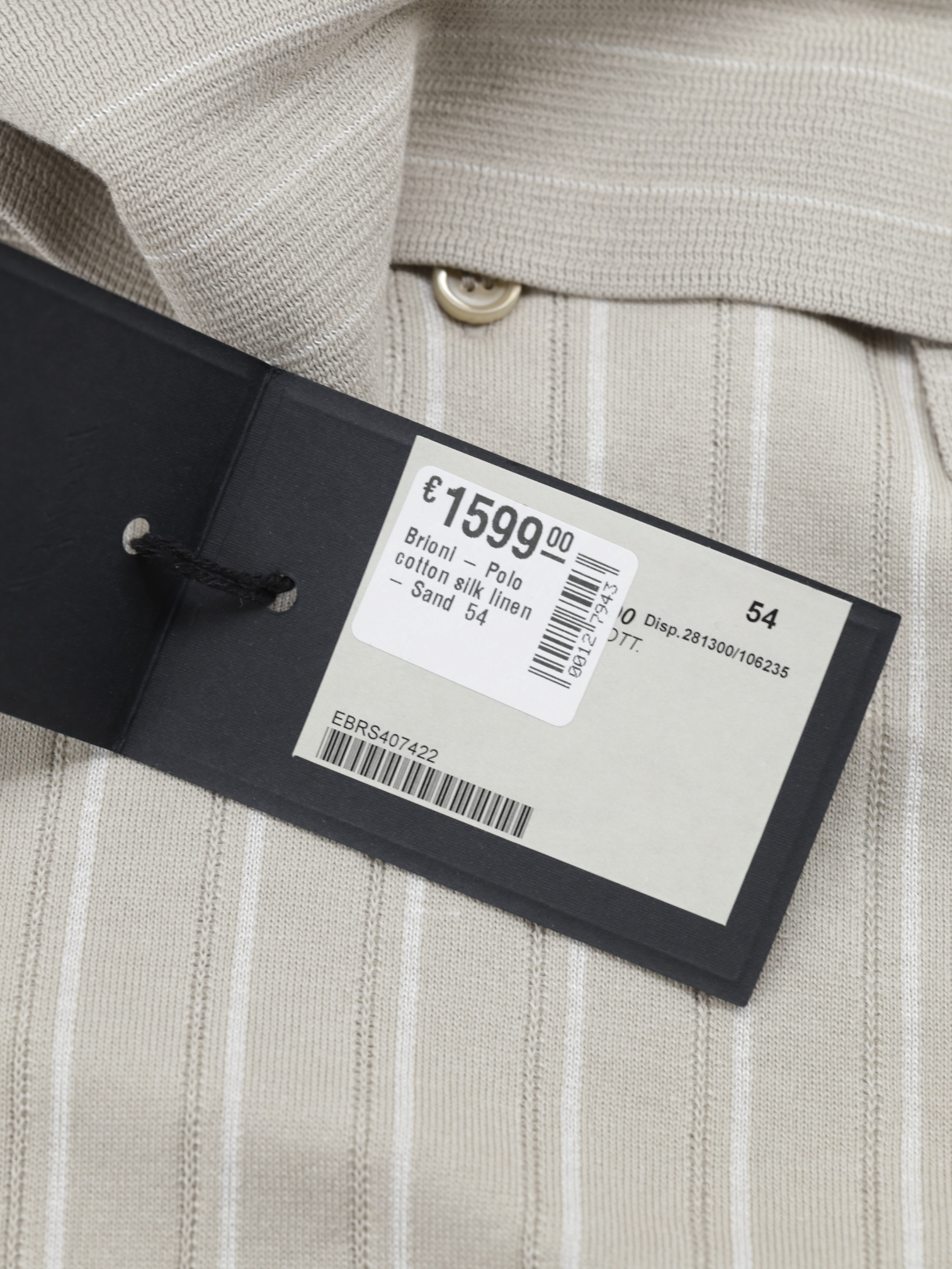Brioni Sand Cotton, Silk & Linen Vintage-Stripe Polo