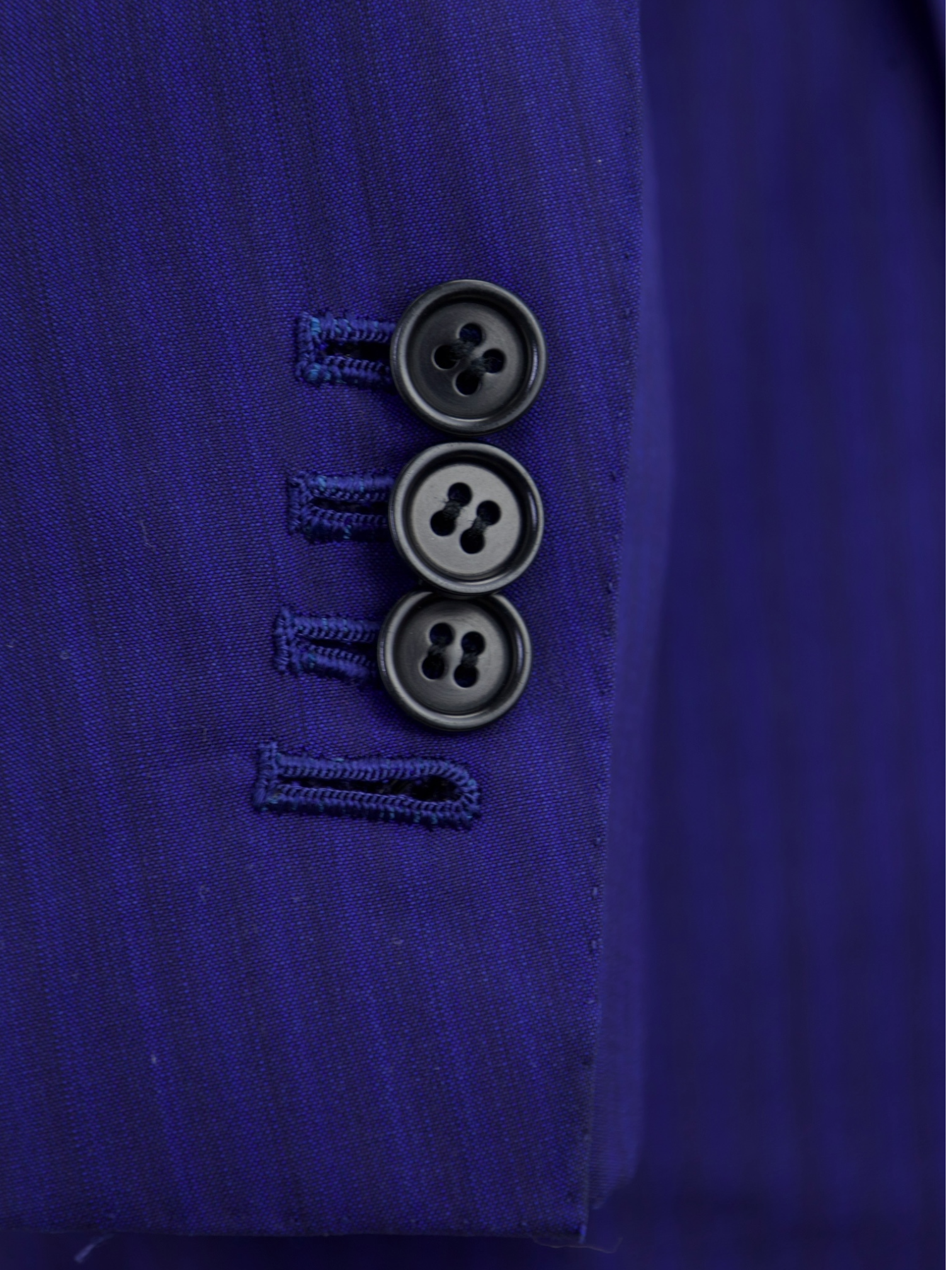 Kiton Bright Blue Fine Wool Pinstripe Suit